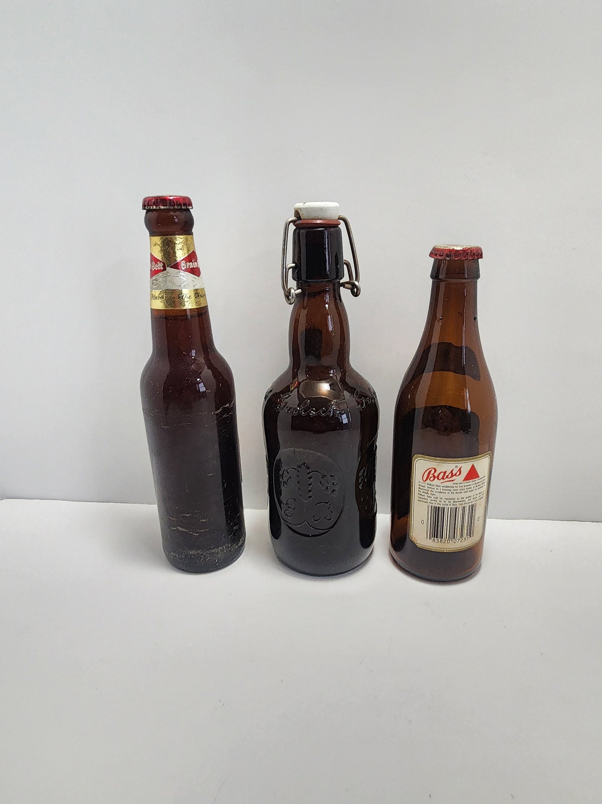 Vintage Beer Bottles - Grain Belt Beer - Grolsch Amber Beer Bottle - Beer Bass Pale Ale - Beer Bottles - Pale Ale - Ale - Vintage Beer