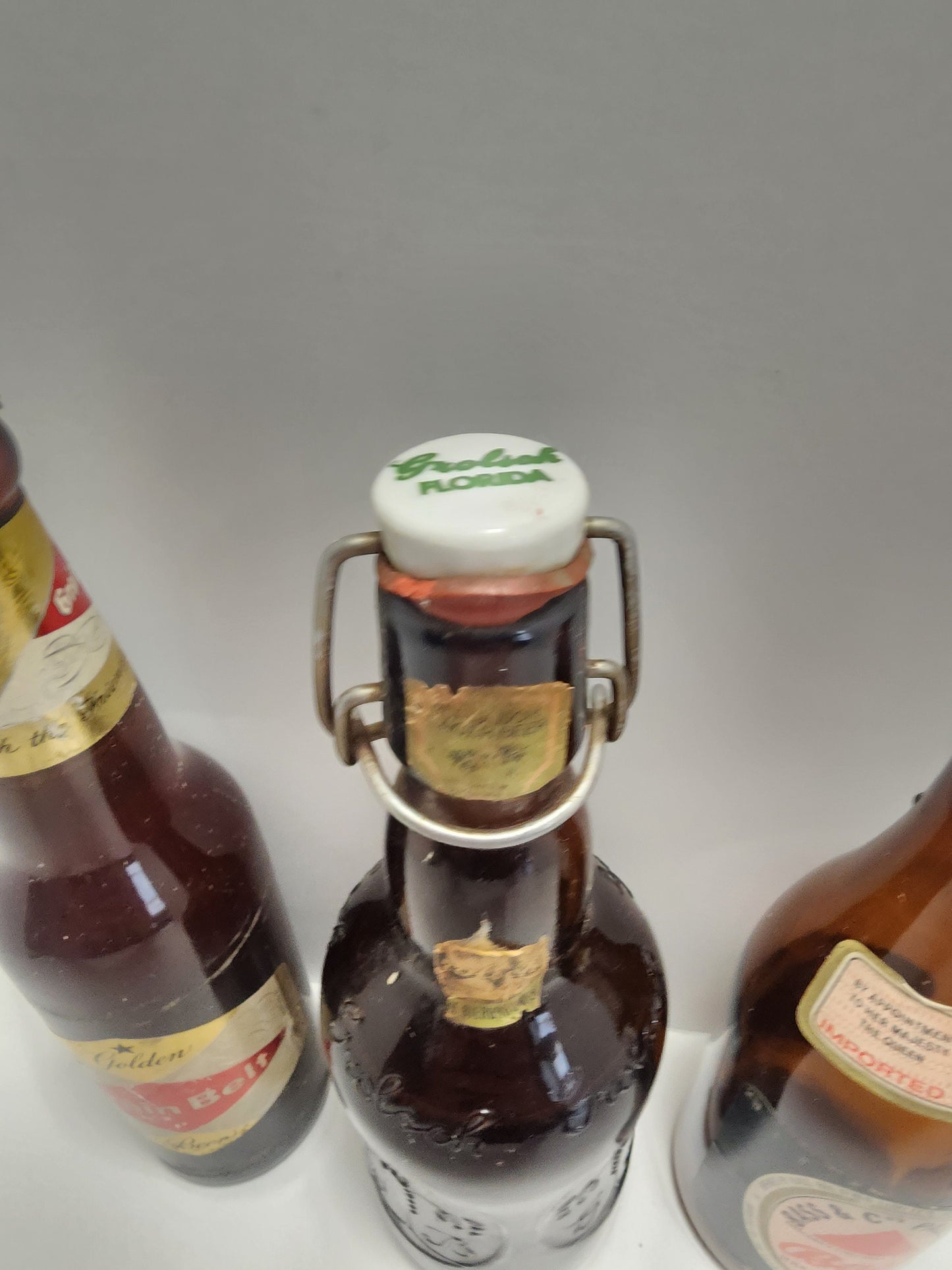 Vintage Beer Bottles - Grain Belt Beer - Grolsch Amber Beer Bottle - Beer Bass Pale Ale - Beer Bottles - Pale Ale - Ale - Vintage Beer