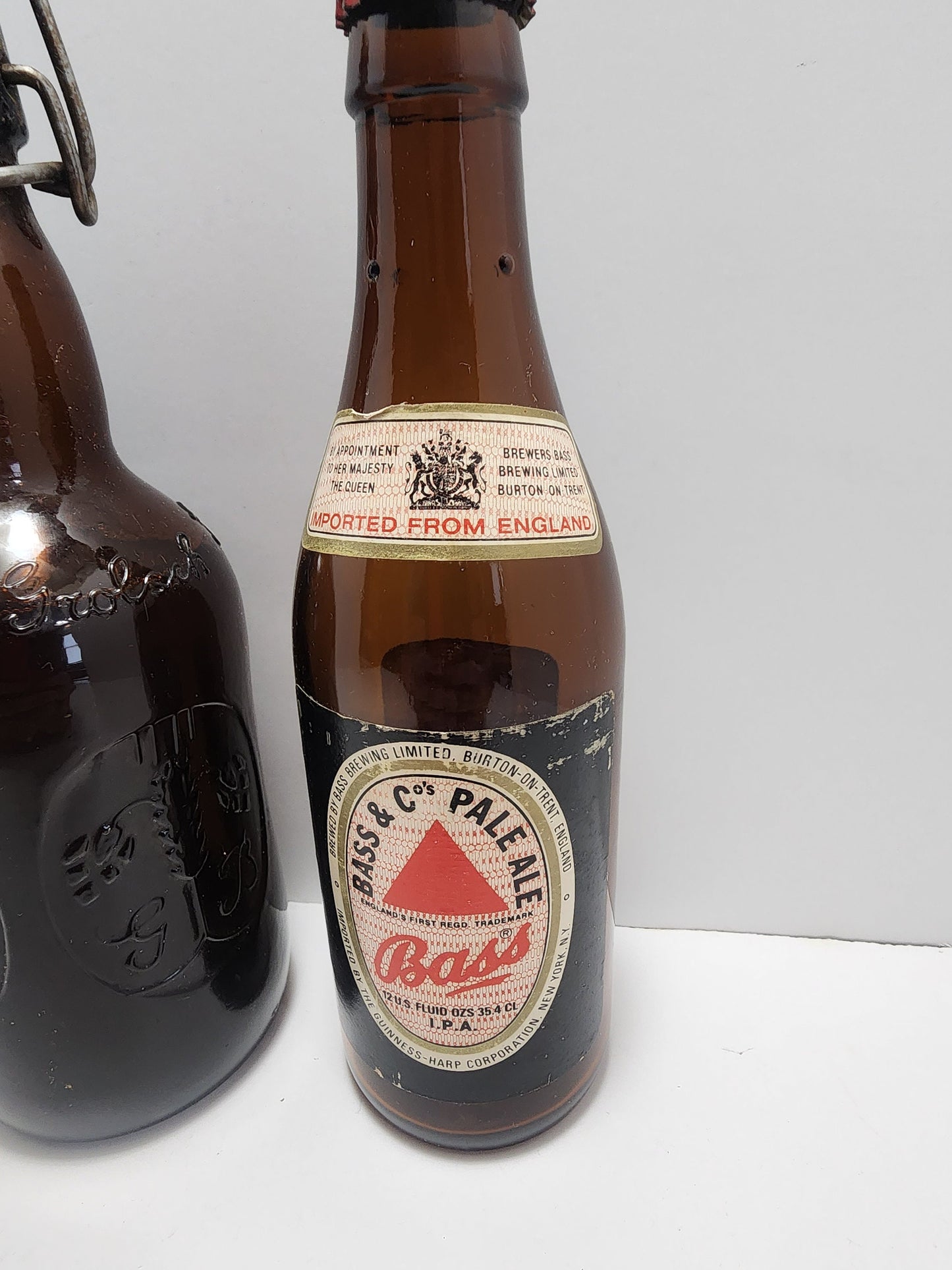 Vintage Beer Bottles - Grain Belt Beer - Grolsch Amber Beer Bottle - Beer Bass Pale Ale - Beer Bottles - Pale Ale - Ale - Vintage Beer