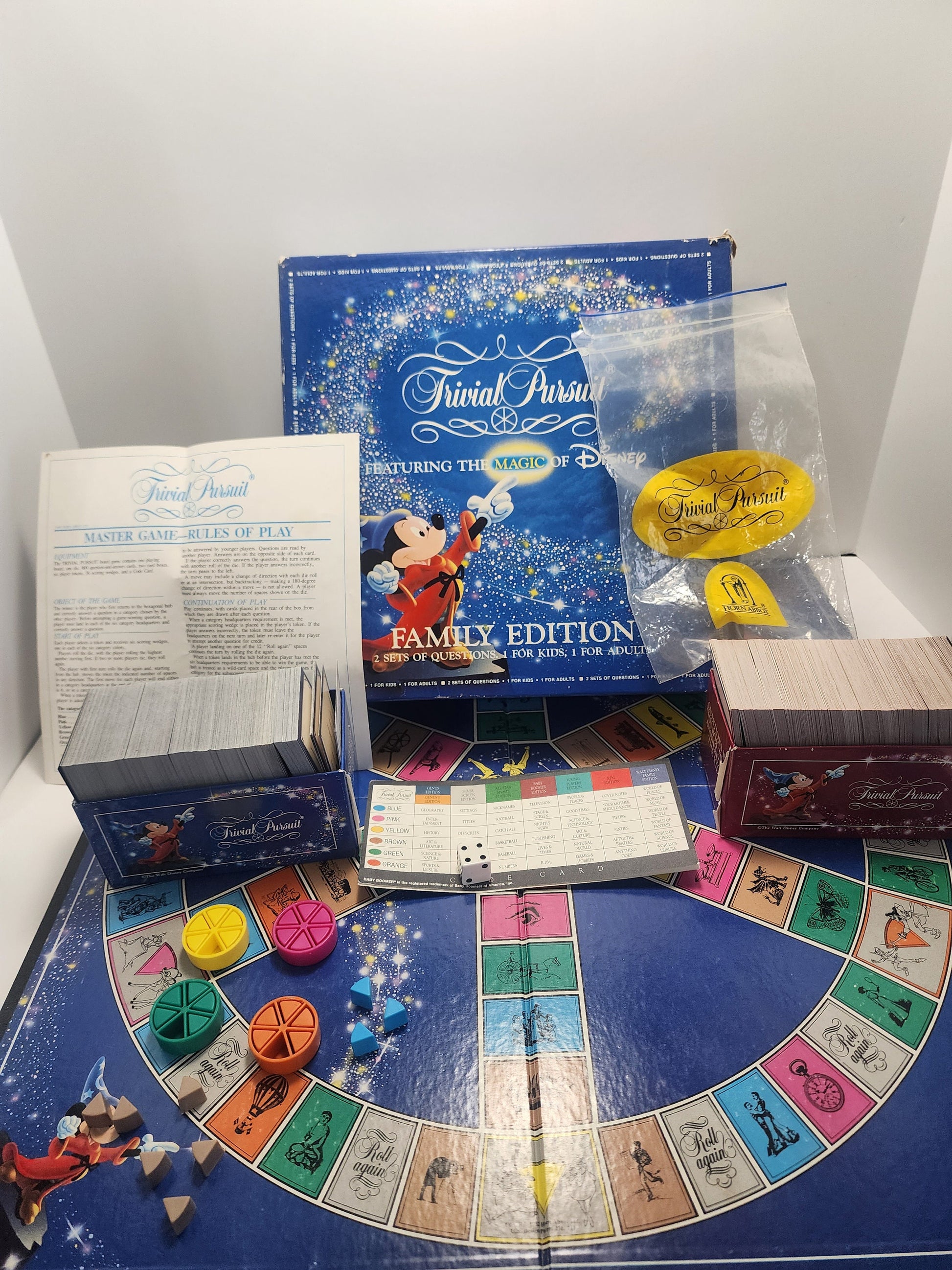 Disney Trivial Pursuit Board Game
