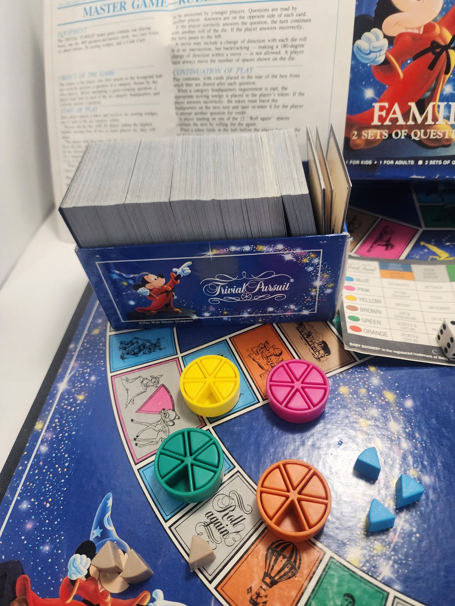 Disney Trivial Pursuit Board Game