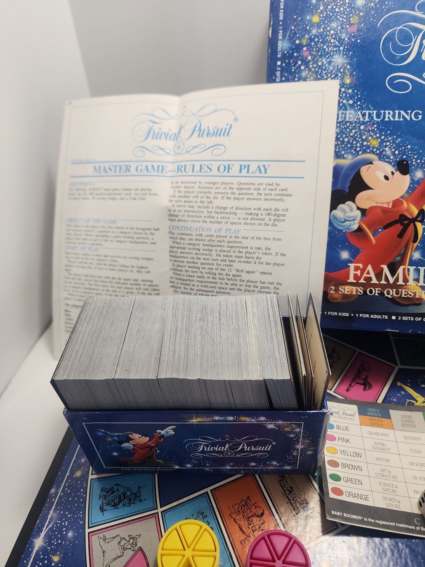 Disney Trivial Pursuit Board Game