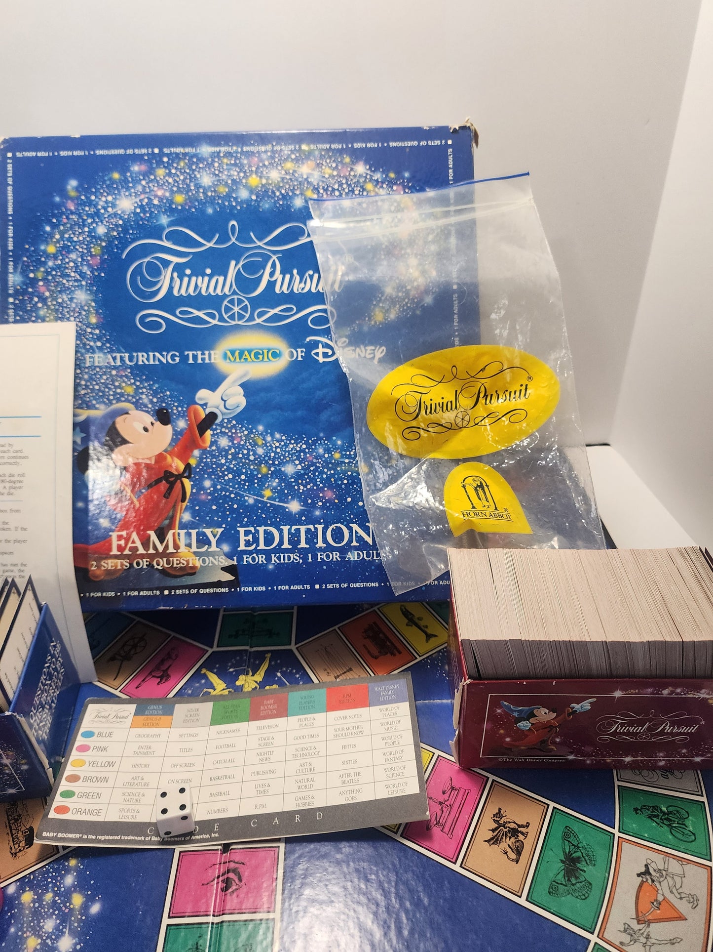 Disney Trivial Pursuit Board Game