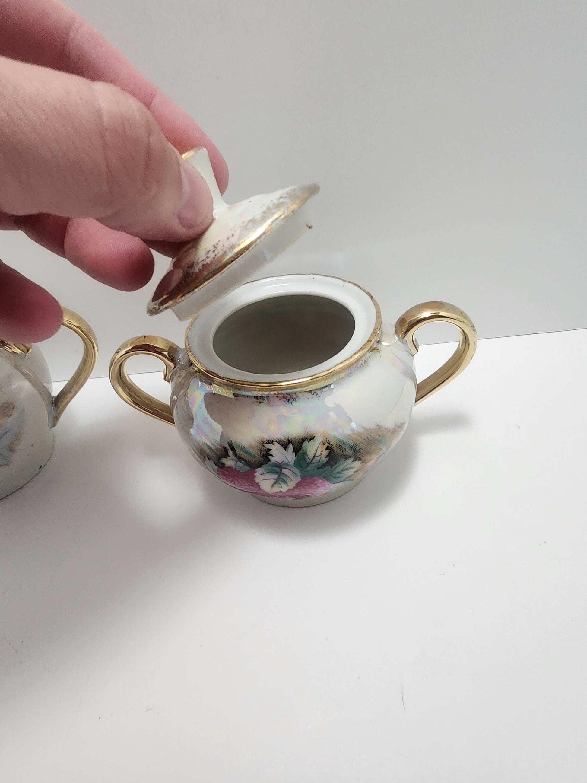 Sugar and Creamer Vintage Japan Teapot Set - Teapot - Japan - Creamery