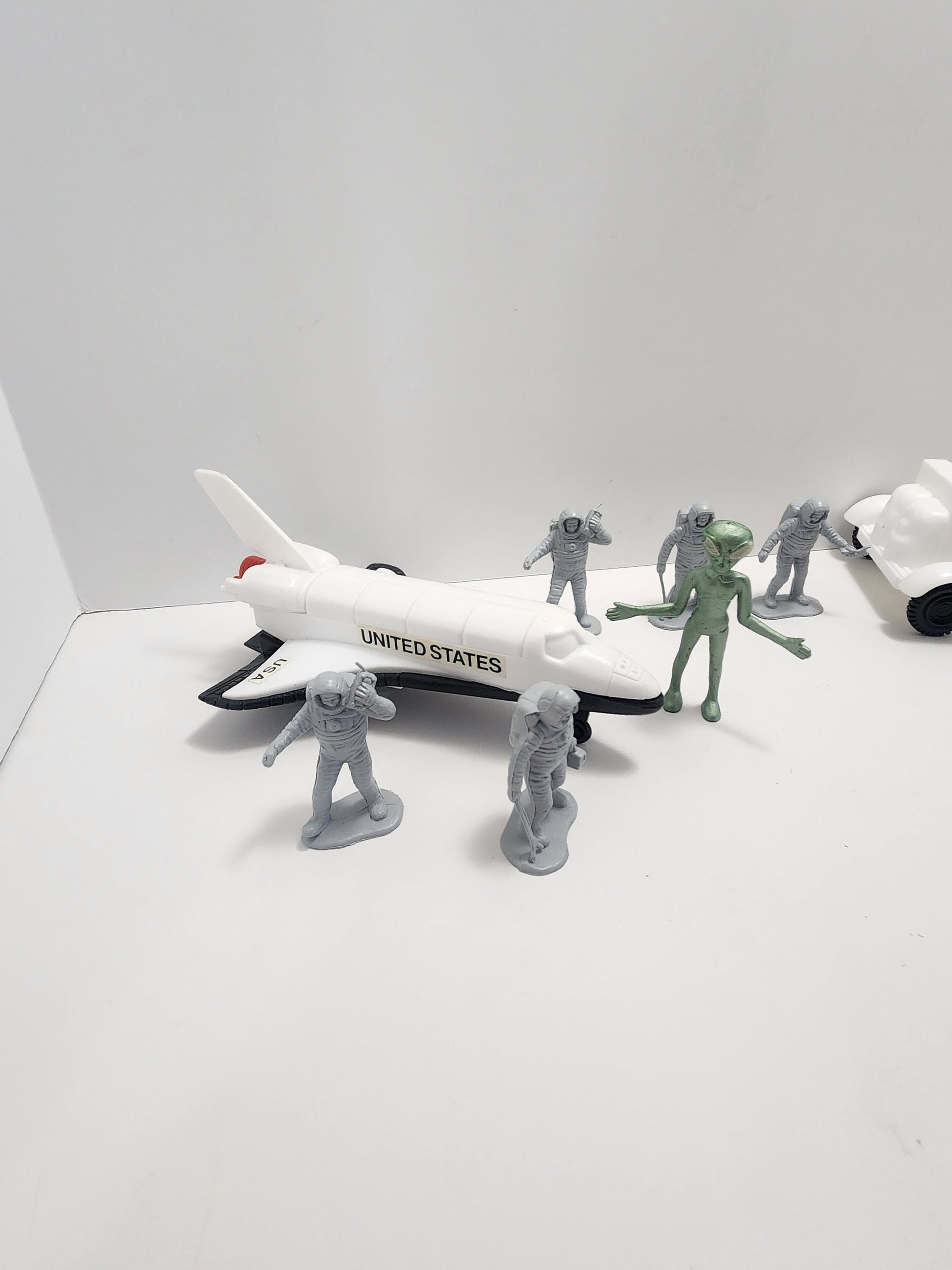 Space Ship and Astronaut Action Figure Toy Lot