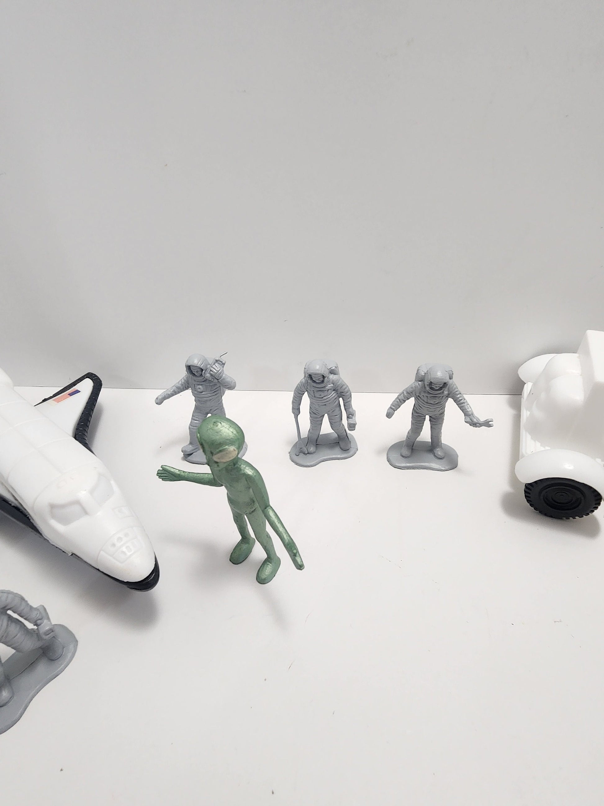 Space Ship and Astronaut Action Figure Toy Lot