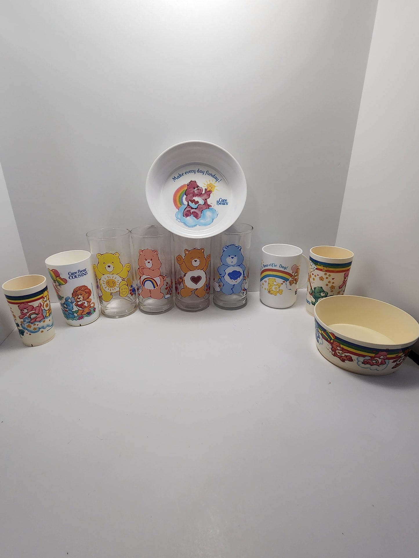 Vintage 1983 Carebears Pizza Hut Collectors Glasses - Pizza Hut Glasses - Carebears - Carebears Glasses - Vintage Glasses - Collectable Glas
