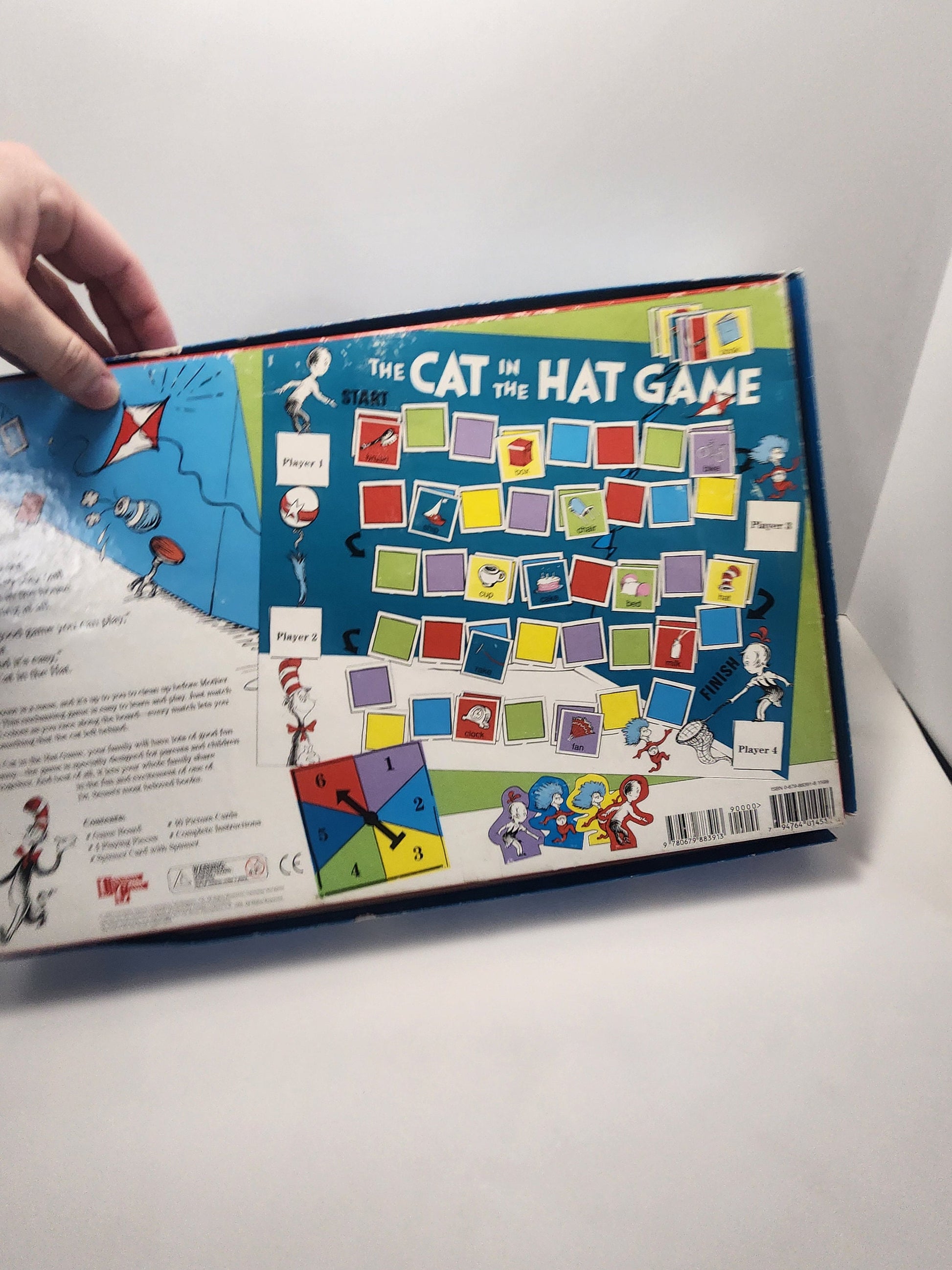 Dr Suess The Cat In The Hat Board Game 1996 - Vintage Games - Board Games - Cat In The Hat - Dr Suess