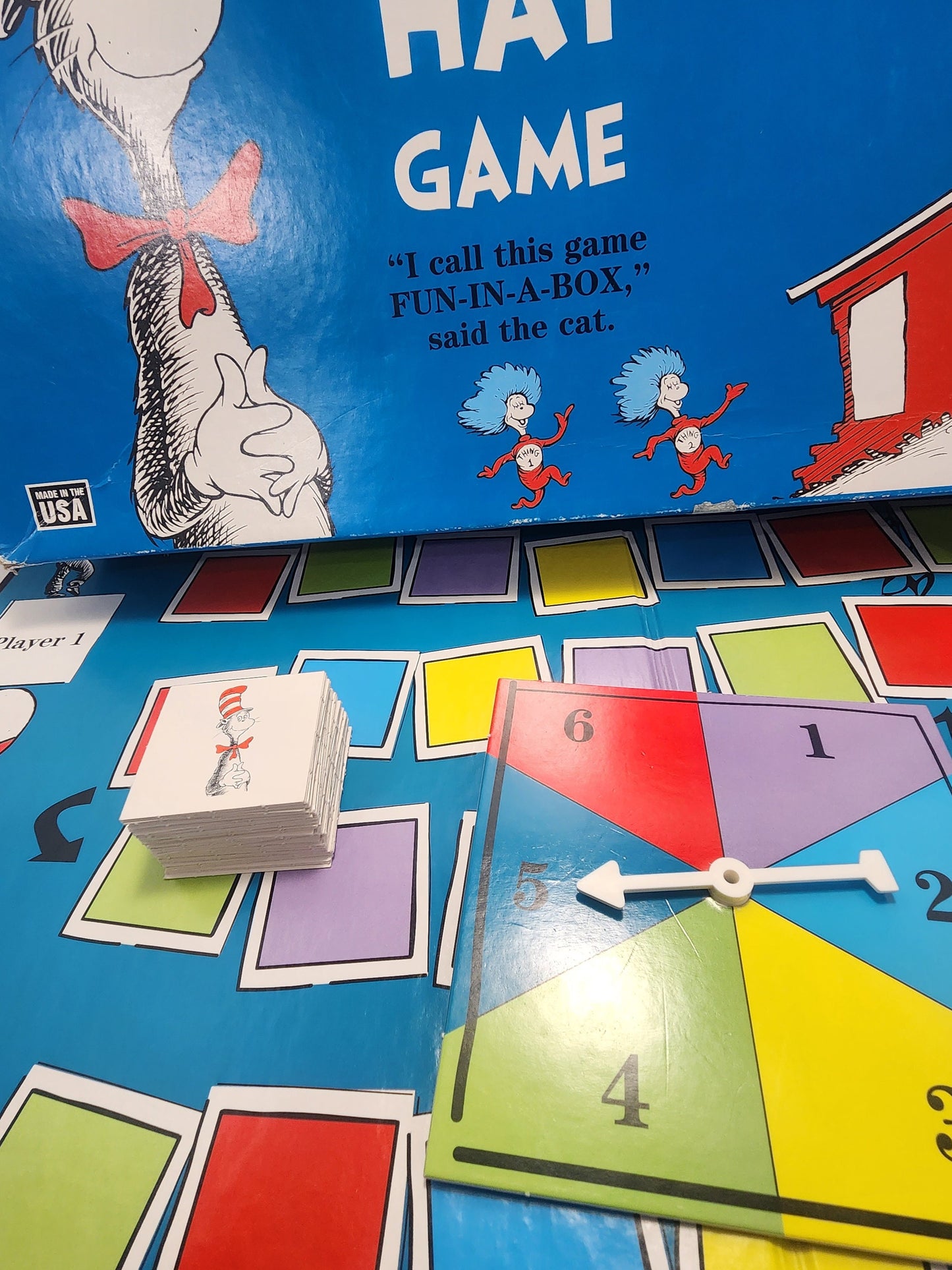 Dr Suess The Cat In The Hat Board Game 1996 - Vintage Games - Board Games - Cat In The Hat - Dr Suess