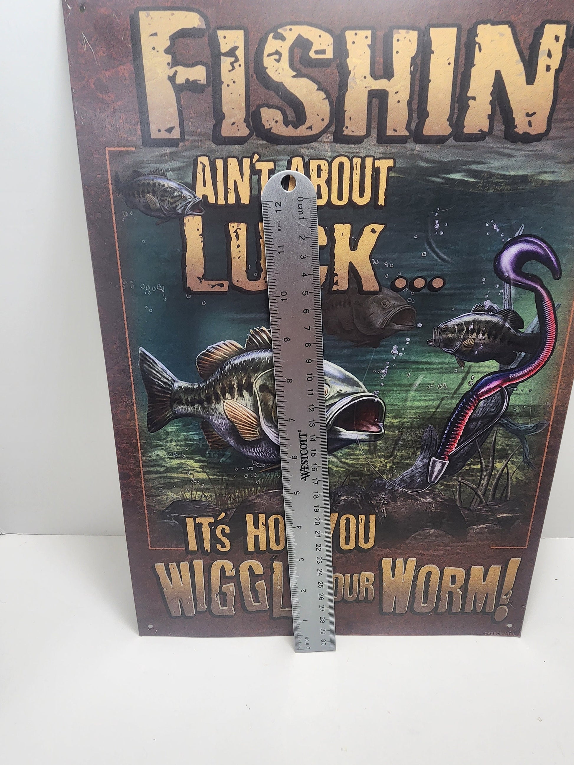 Fishing Sign - Fish - Fishing - Fish Decor - Fisherman Gift - Bass Fishing