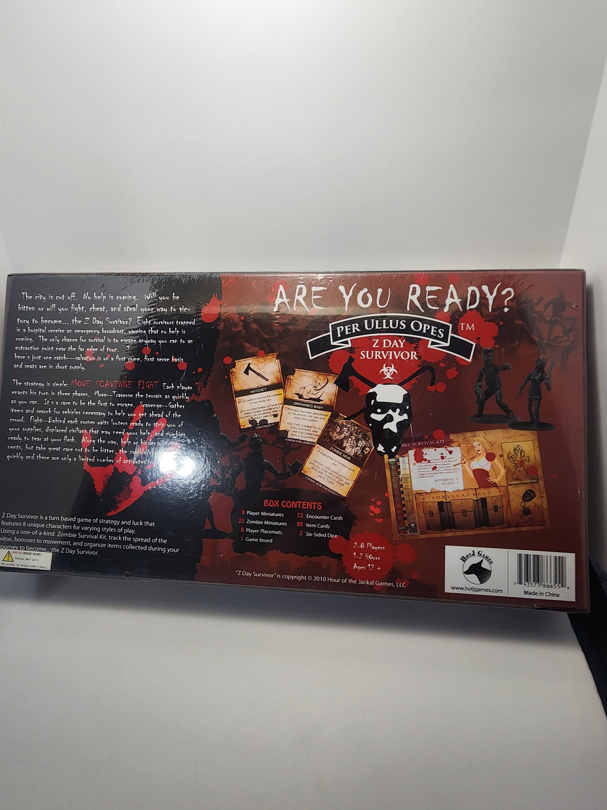 Z Day Survivor Zombie Board Game - Board Games - Games - Family Game Night - Family Games - Z Day - Zombies - Zombir Games - Halloween Games