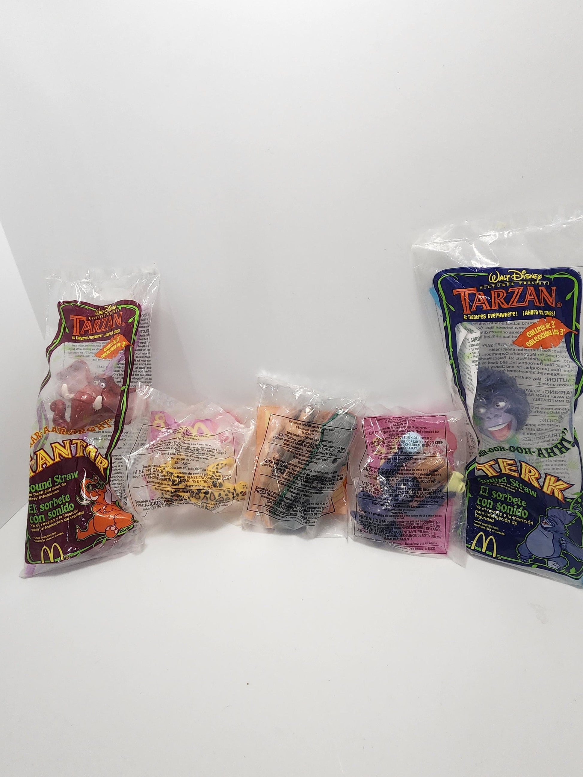 Tarzan Disney McDonald's Happy Meal Toys - Happy Meal Toys - McDonald's Toys - Fast Food Toys - Disney - Tarzan - Tarzan Toys