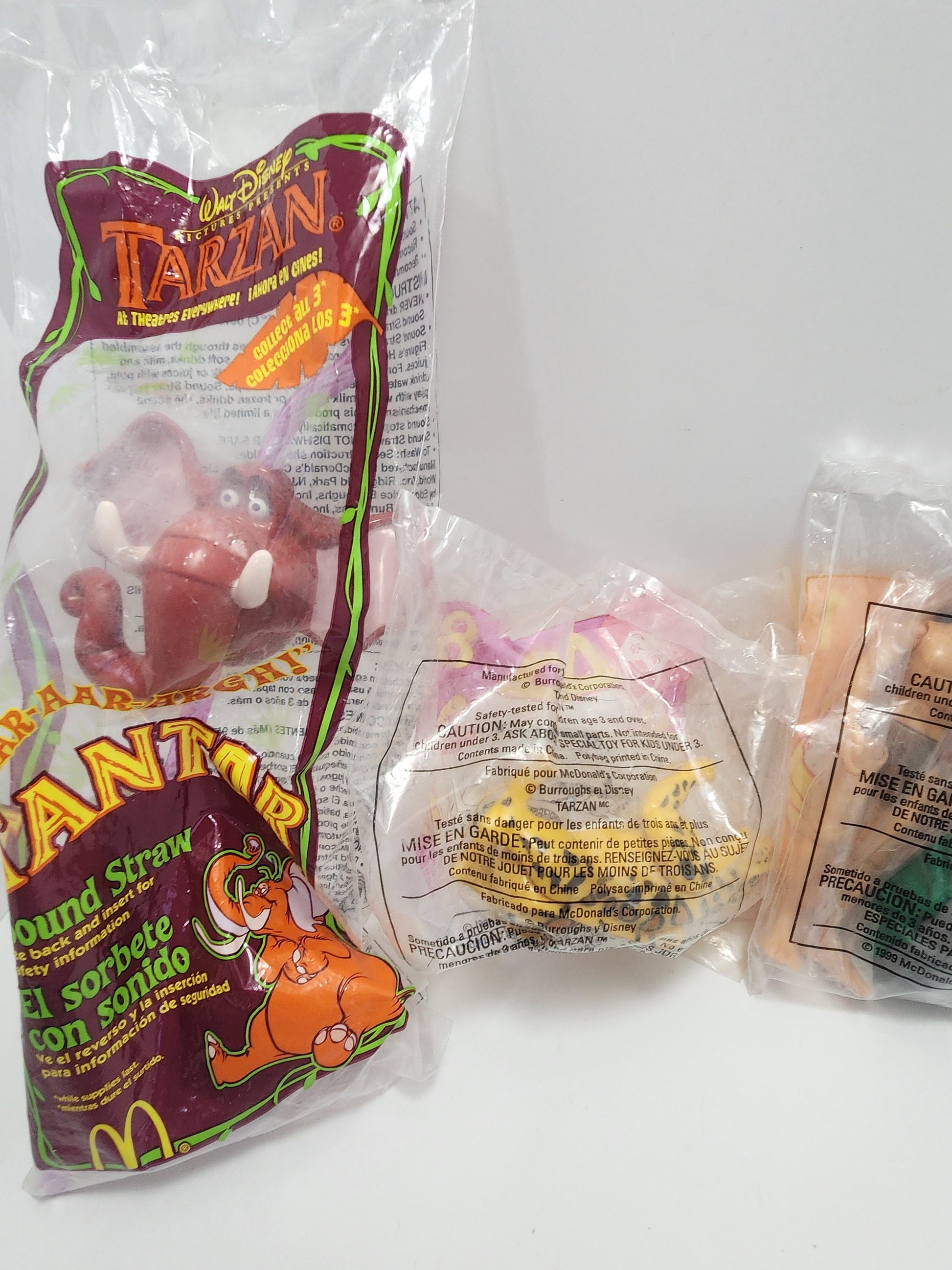 Tarzan Disney McDonald's Happy Meal Toys - Happy Meal Toys - McDonald's Toys - Fast Food Toys - Disney - Tarzan - Tarzan Toys