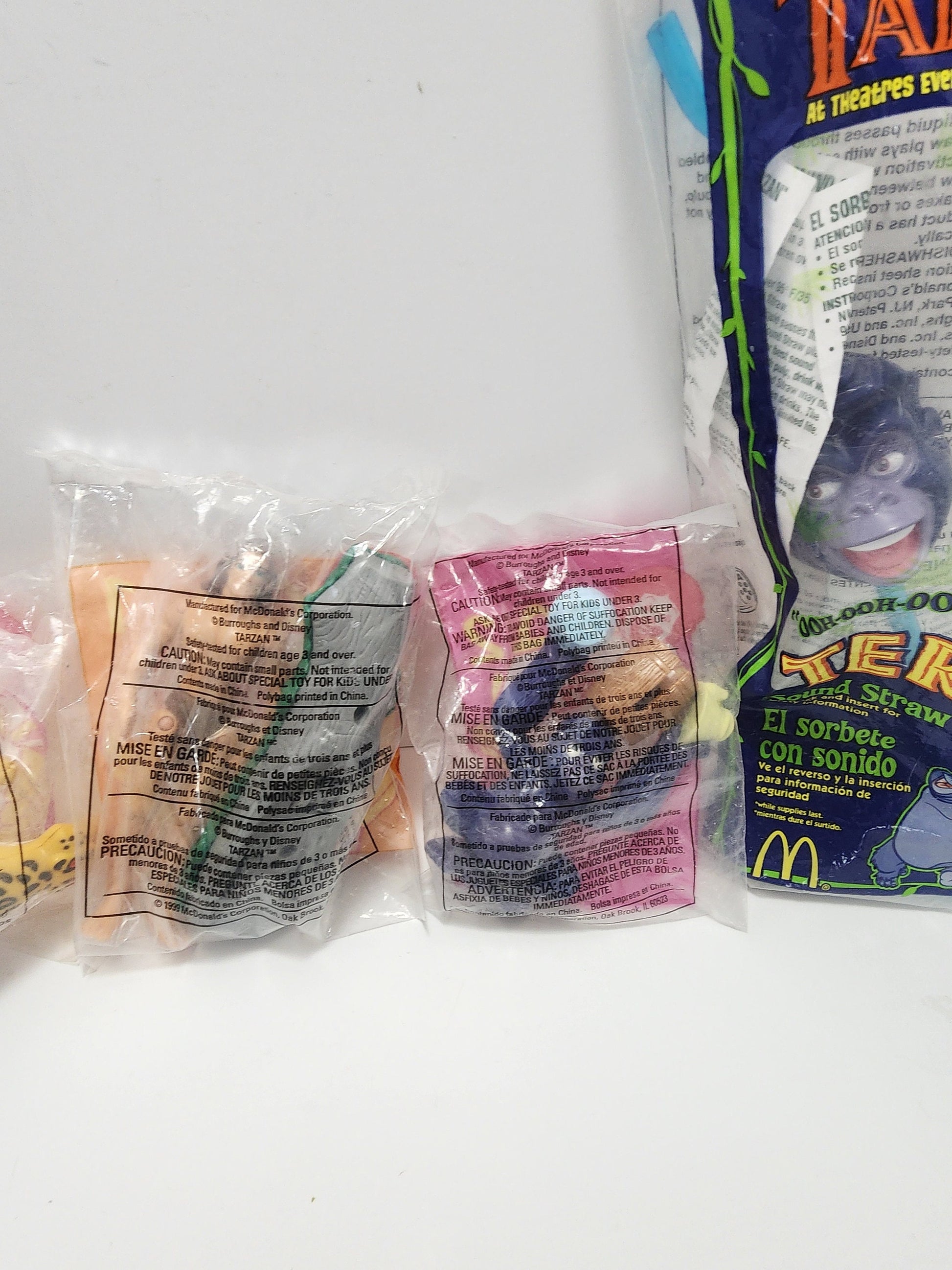 Tarzan Disney McDonald's Happy Meal Toys - Happy Meal Toys - McDonald's Toys - Fast Food Toys - Disney - Tarzan - Tarzan Toys