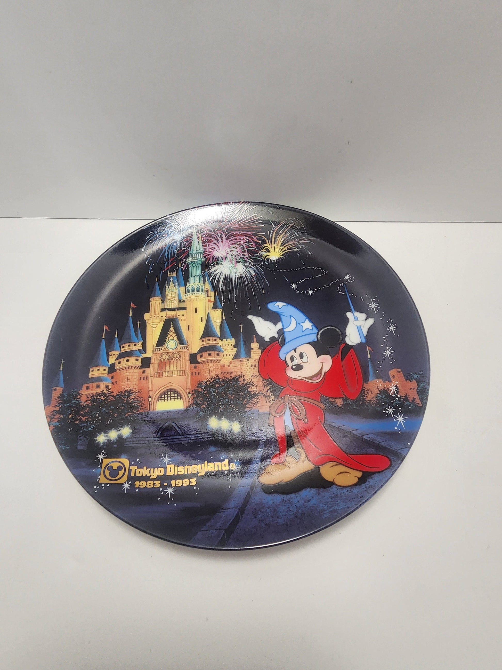 Disney Mickey Mouse Fantasia Tokyo Decorative Plate 10th Anniversary - Disney - Disney Plates - Fantasia - Fantasia Plate - Decorative Plate