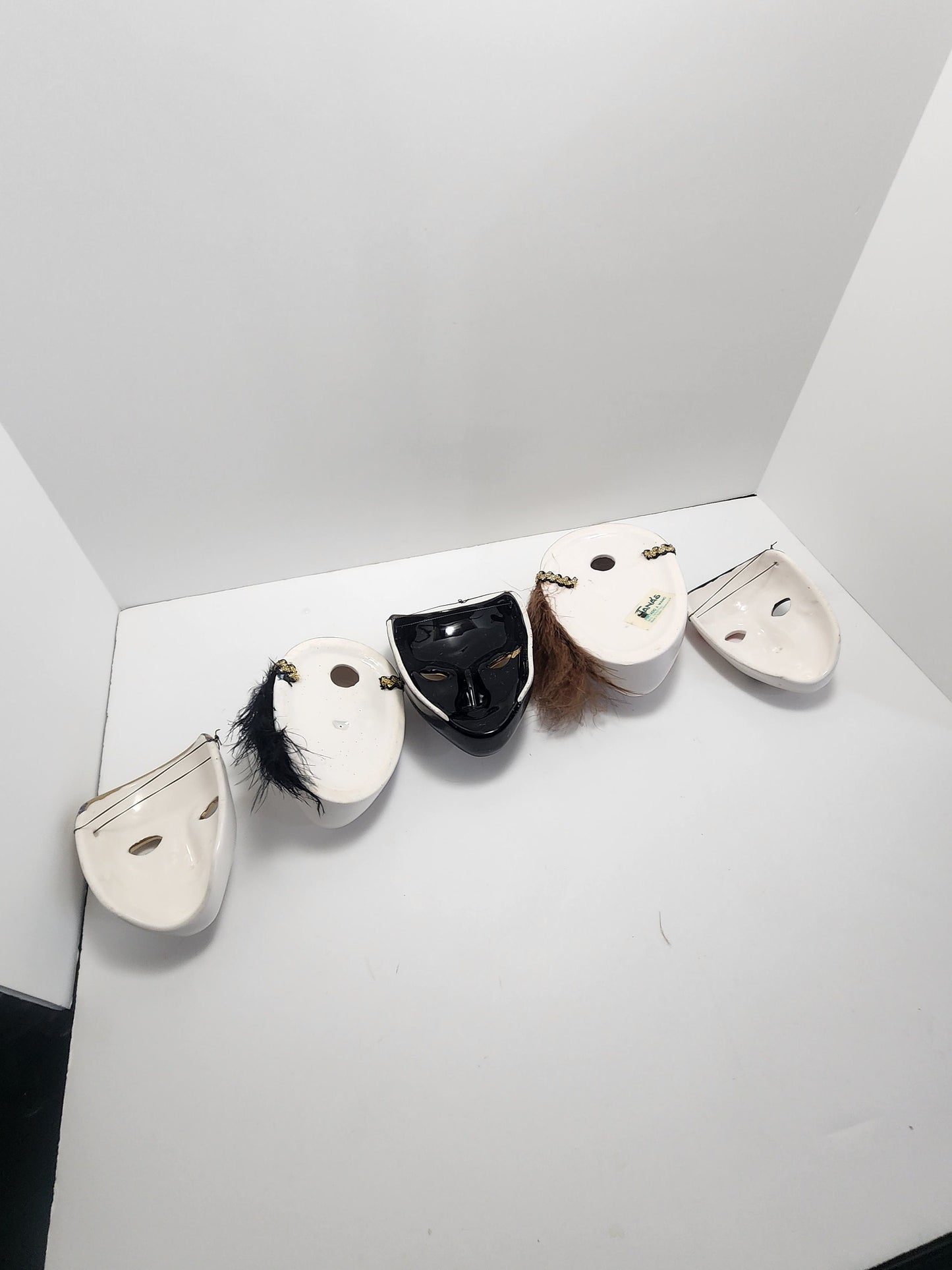 Ceramic Hand Painted Venecian Decorated Masks - Masks - Ceramic Masks - Venecian Masks