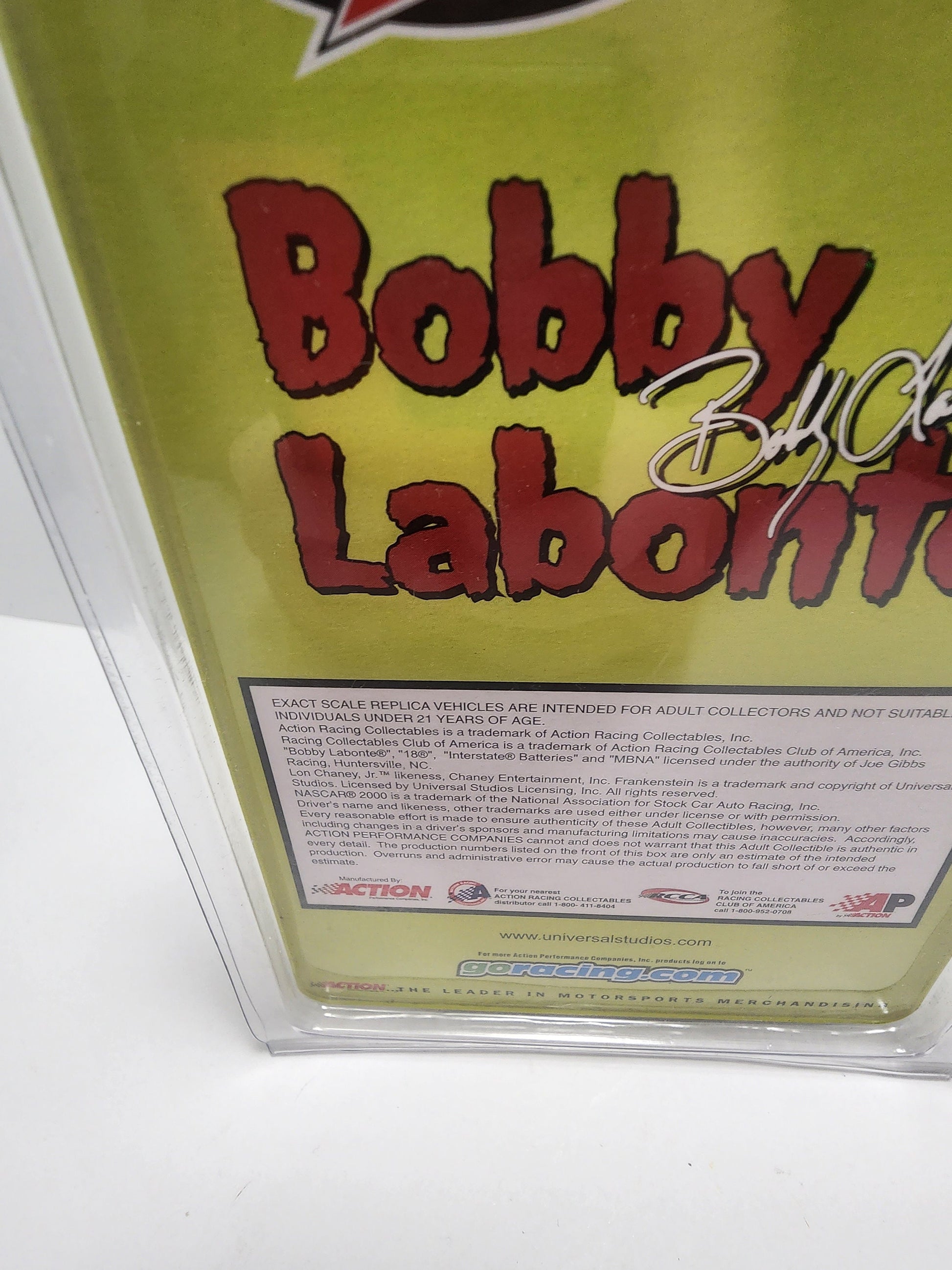 Universal Studios Frankenstein Bobby Labonte Interstate Batteries Action Racing Car - Bobby Labonte - Universal Studios - Frakenstein