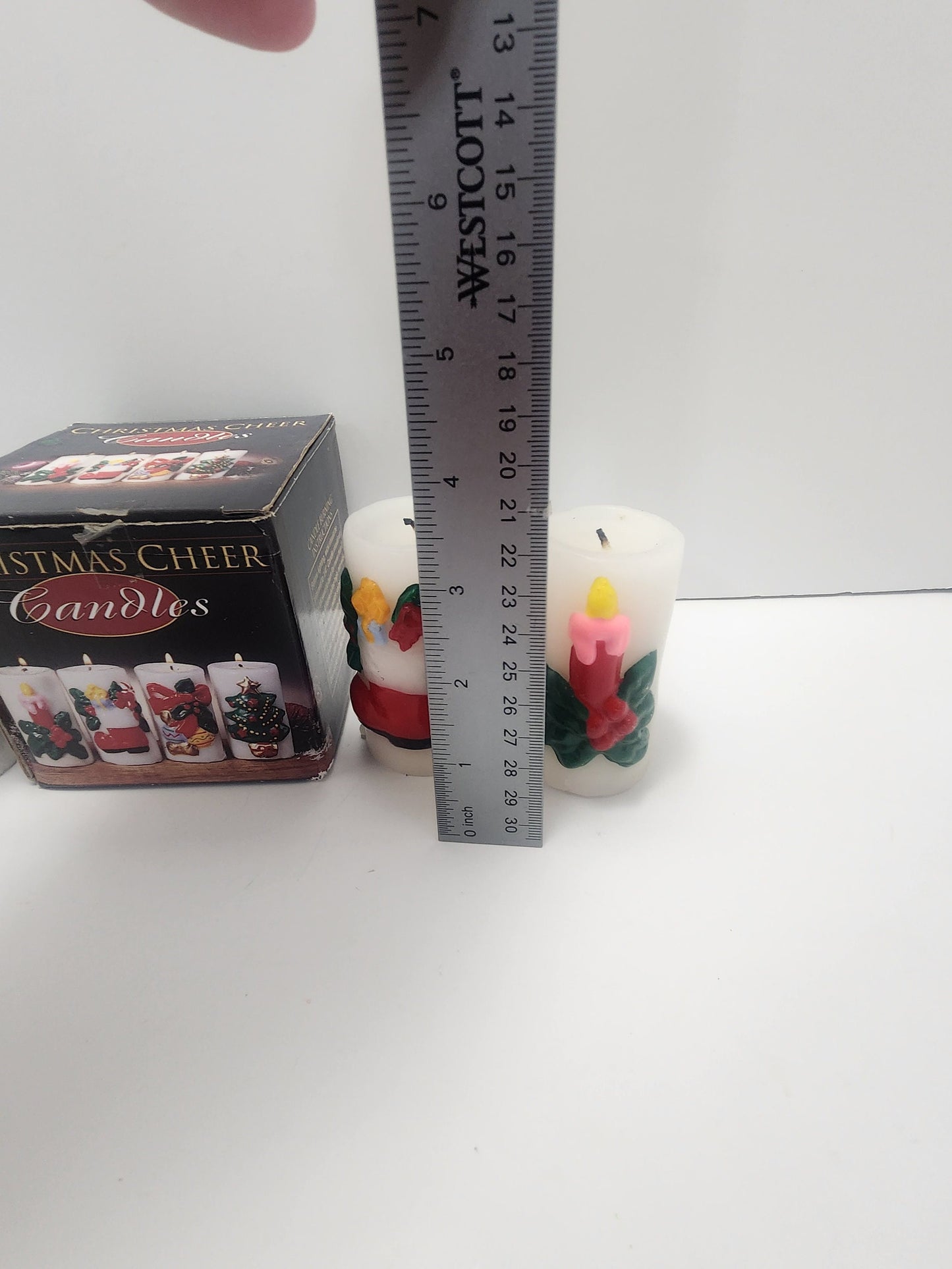 Christmas Vintage Cheer Candles Rare