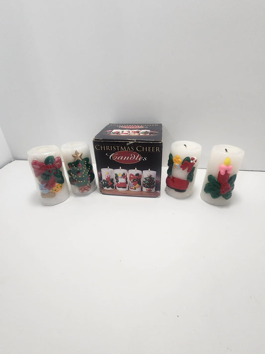 Christmas Vintage Cheer Candles Rare