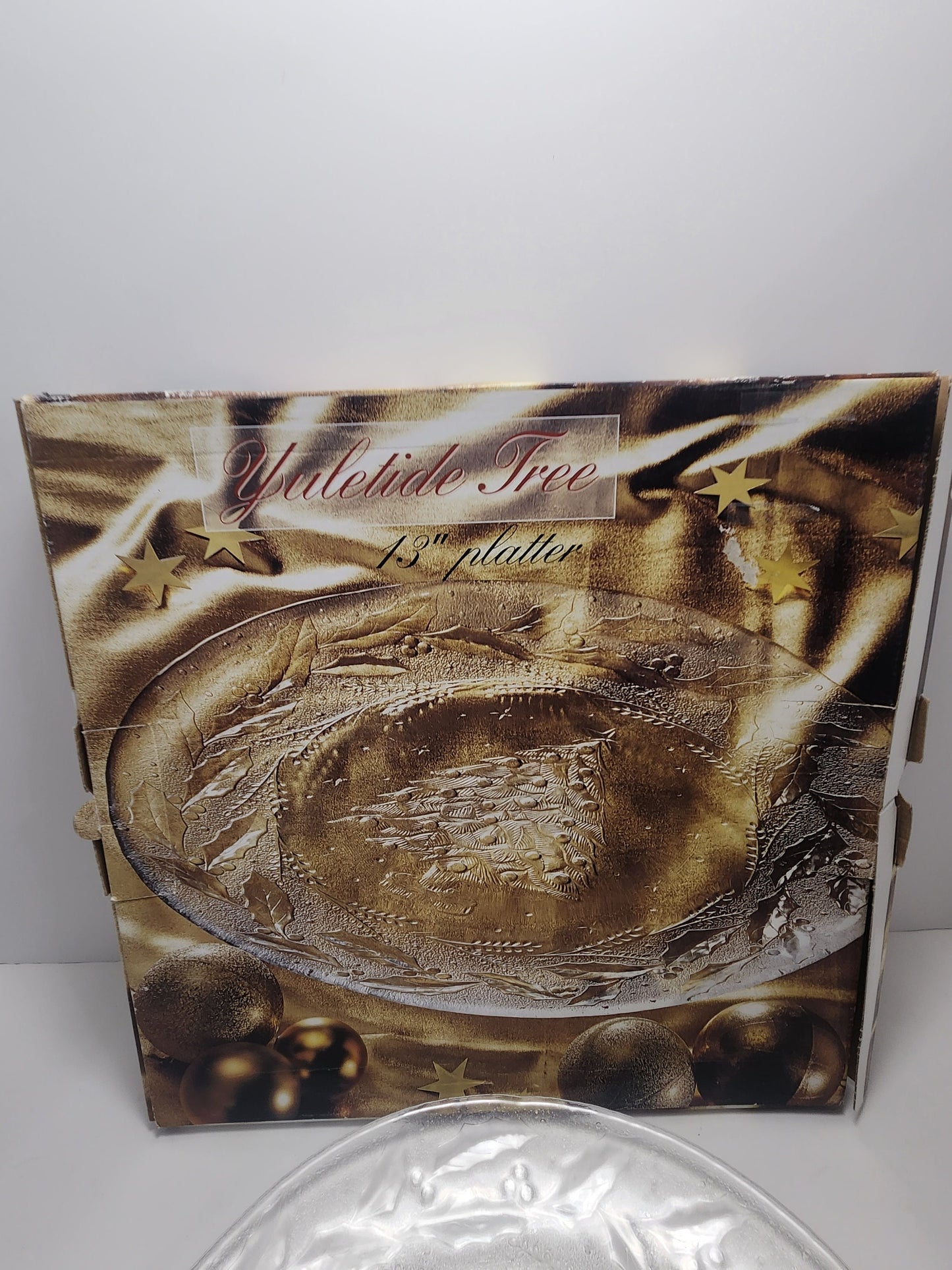 Yuletide Vintage Christmas Tree 13 inch Platter - Christmas - Kitchen - Plates - Platters - Christmas Platter - Yuletide