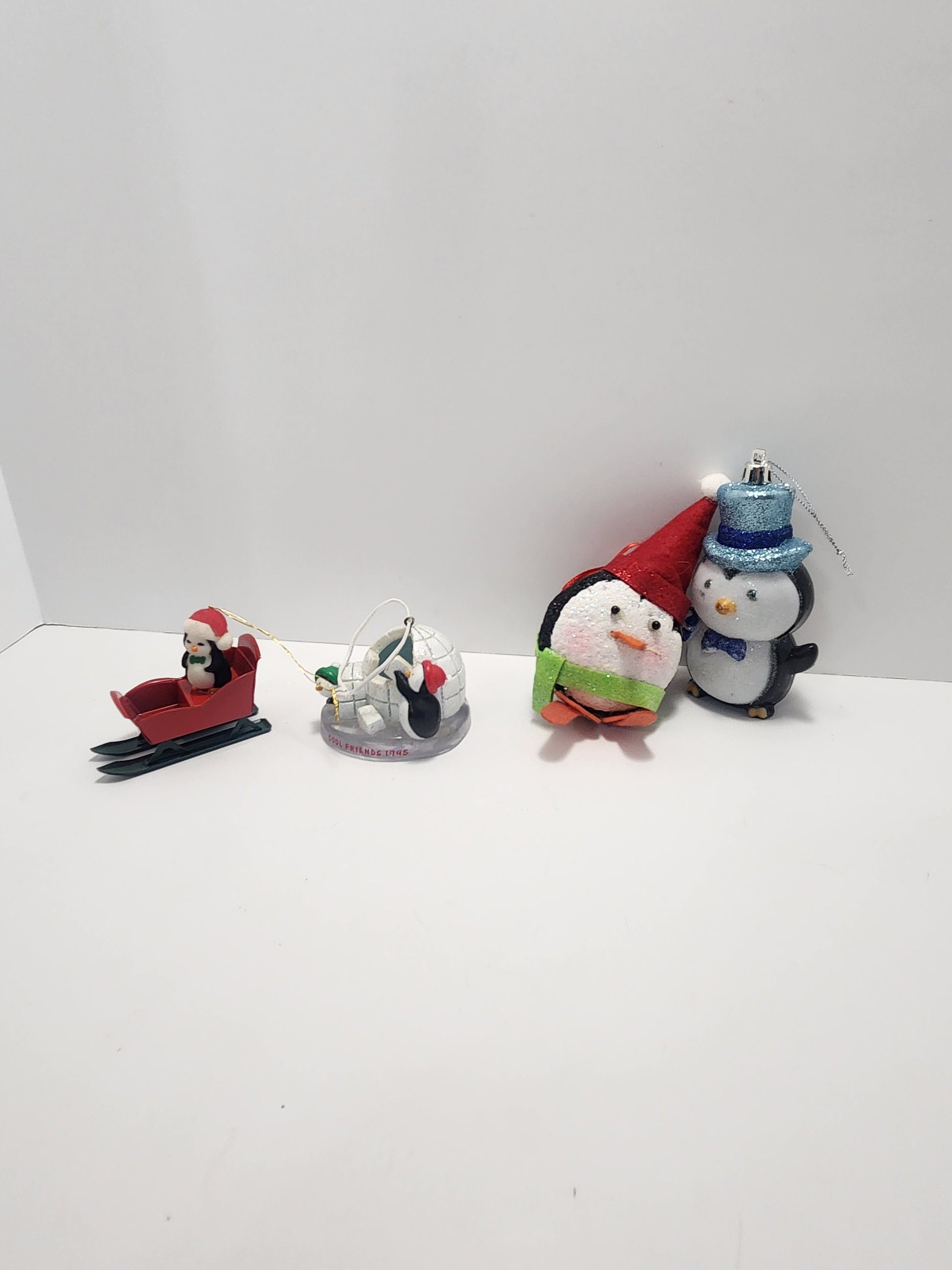 Christmas Penguin Vintage Ornaments Lot - Christmas - Christmas Ornaments - Penguins - Penguin Ornaments