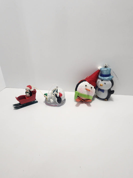 Christmas Penguin Vintage Ornaments Lot - Christmas - Christmas Ornaments - Penguins - Penguin Ornaments