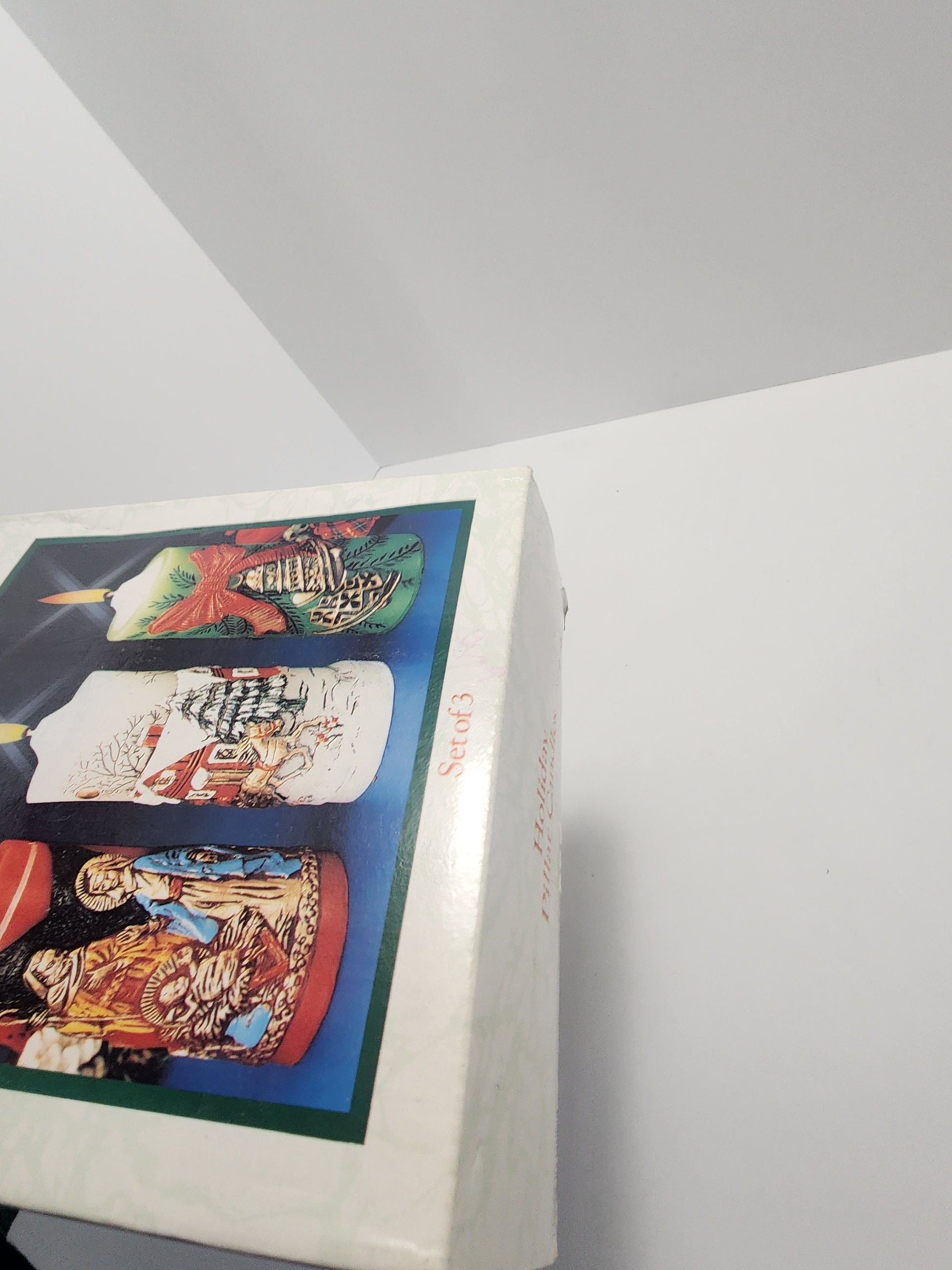 Christmas Rare Vintage Pillar 3D Candles - Christmas - Candles - Christmas Candles - 3D Candles - Vintage Christmas