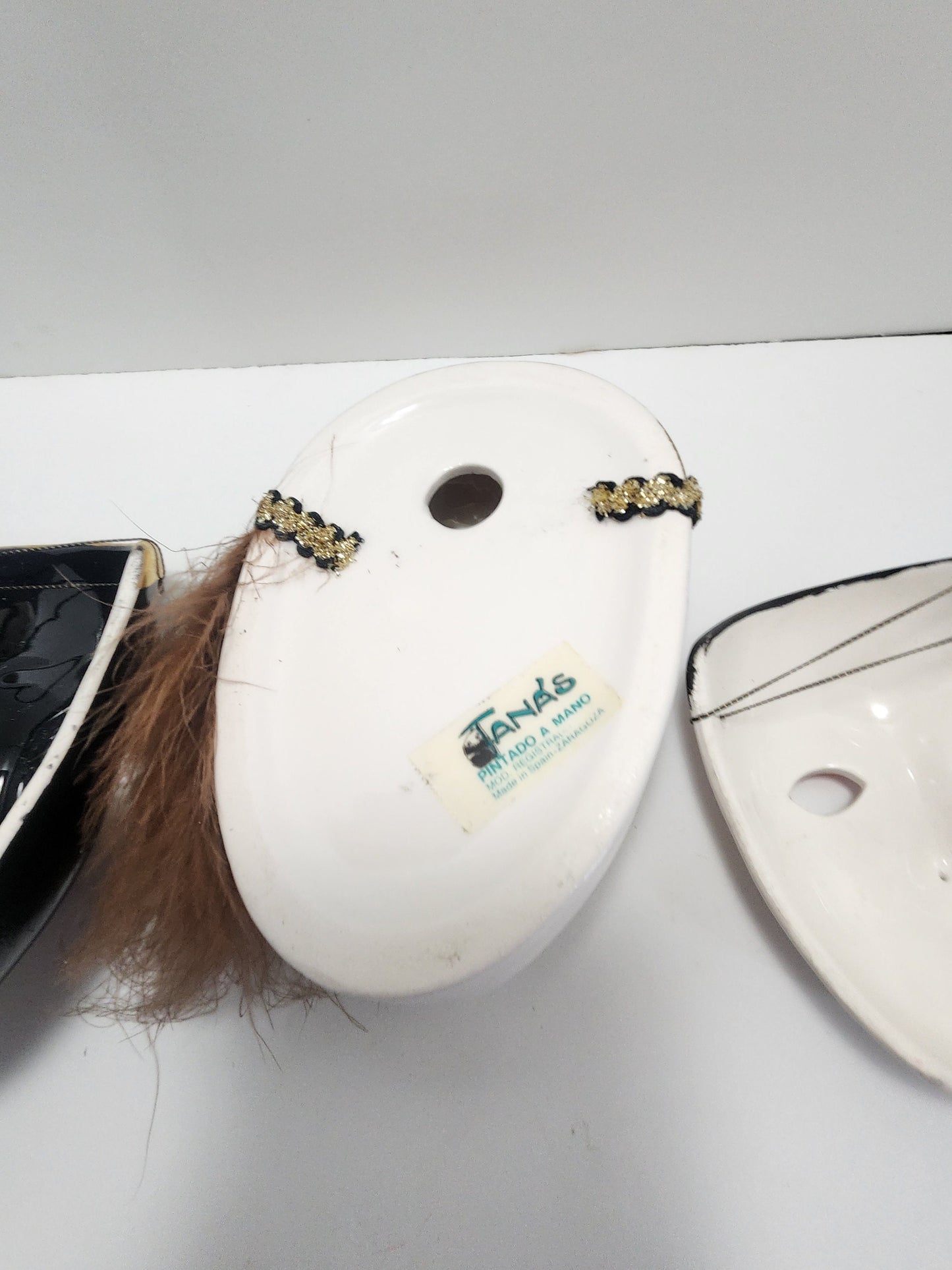 Ceramic Hand Painted Venecian Decorated Masks - Masks - Ceramic Masks - Venecian Masks