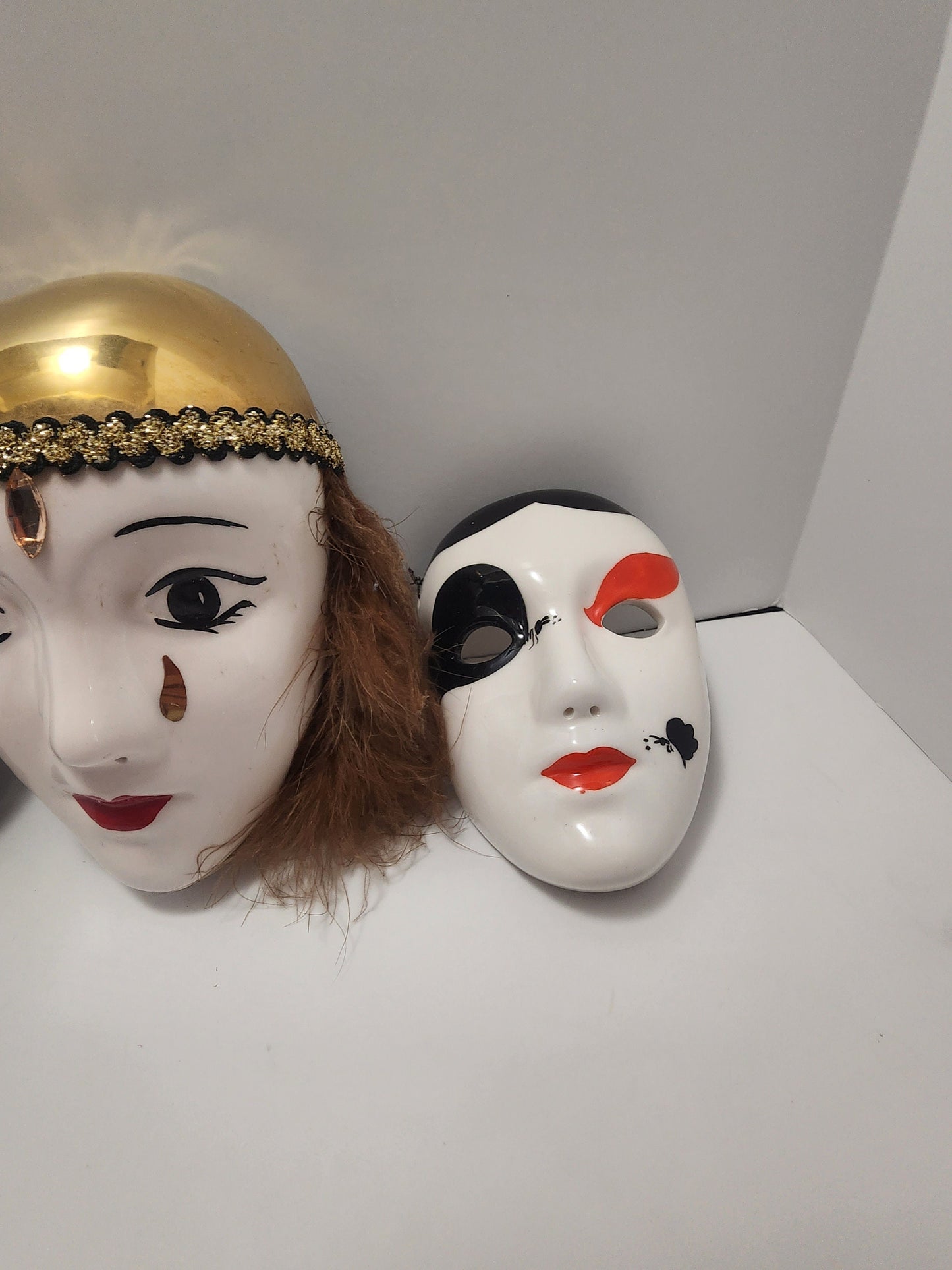 Ceramic Hand Painted Venecian Decorated Masks - Masks - Ceramic Masks - Venecian Masks