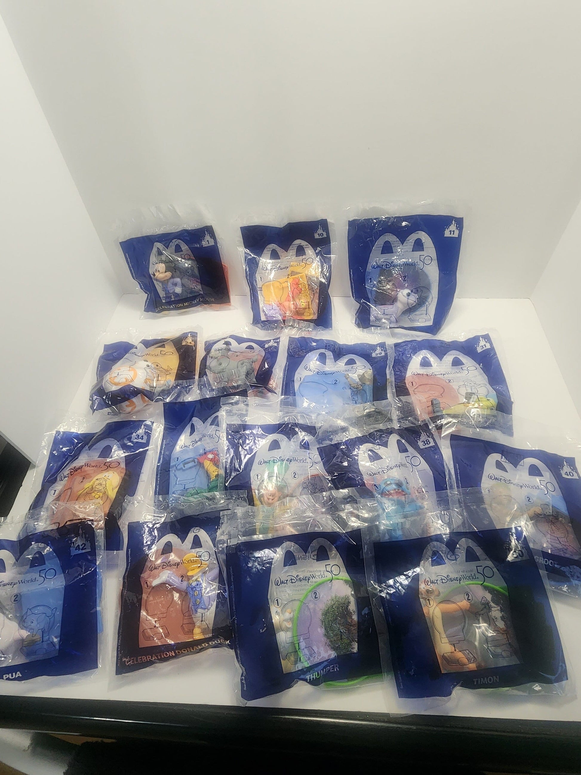 Walt Disney Anniversary Happy Meal McDonald's Toys - Happy Meal Toys - McDonald's Toys - Fast Food Toys - Disney Toys