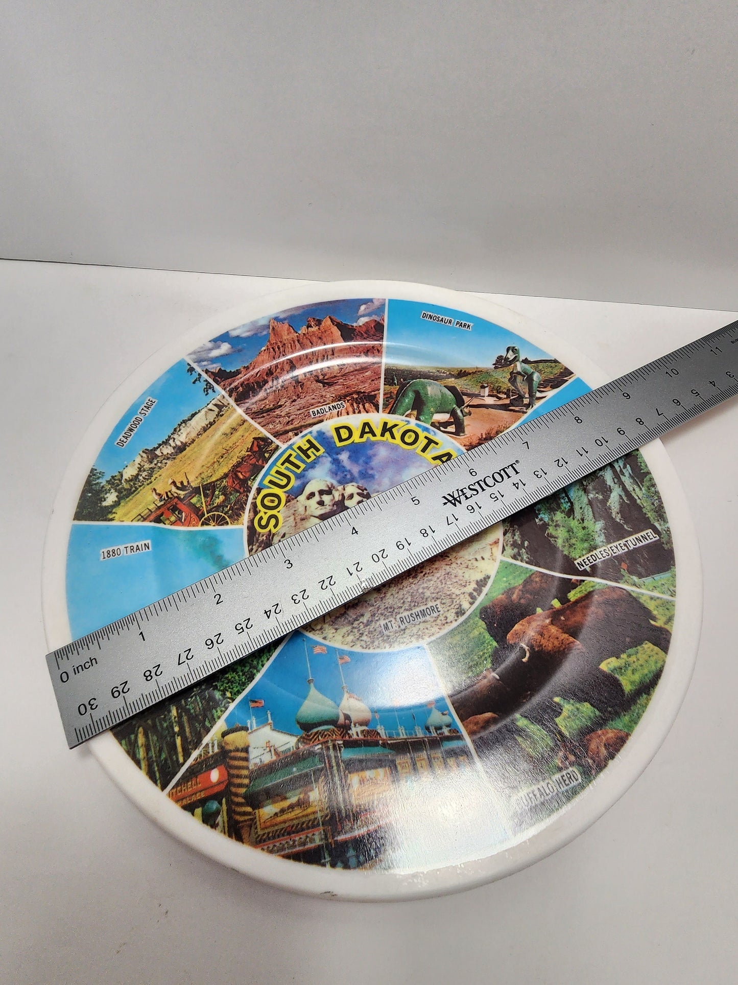 South Dakota Vintage Souvenir Plate - Mt Rushmore - Badlands - Souvenirs - Plates - Traveling Decor