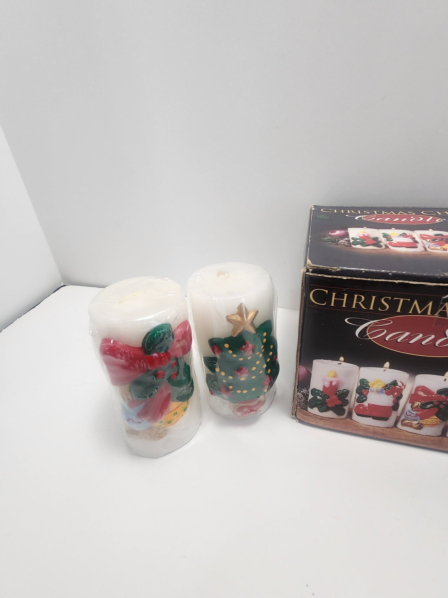 Christmas Vintage Cheer Candles Rare
