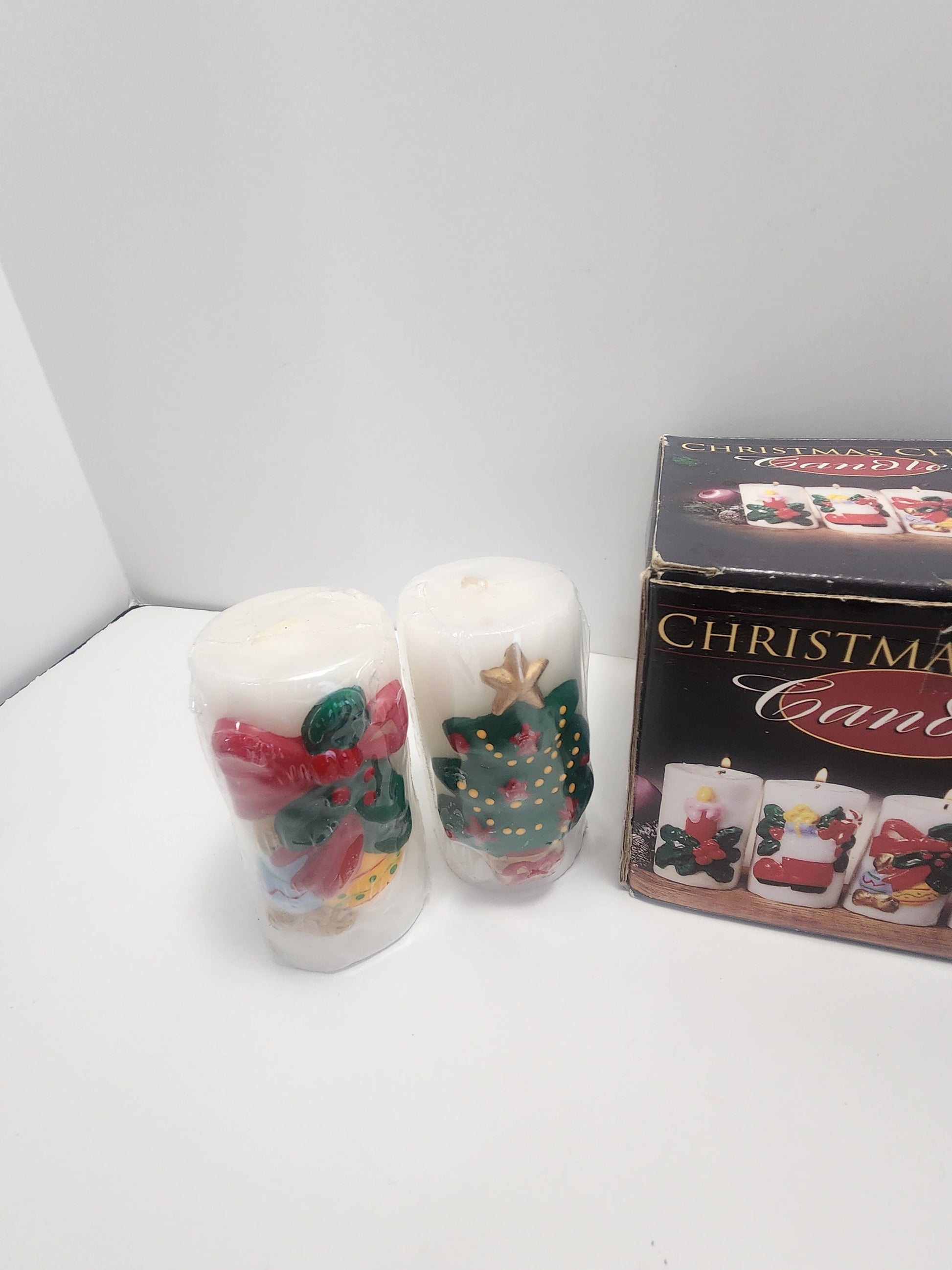 Christmas Vintage Cheer Candles Rare