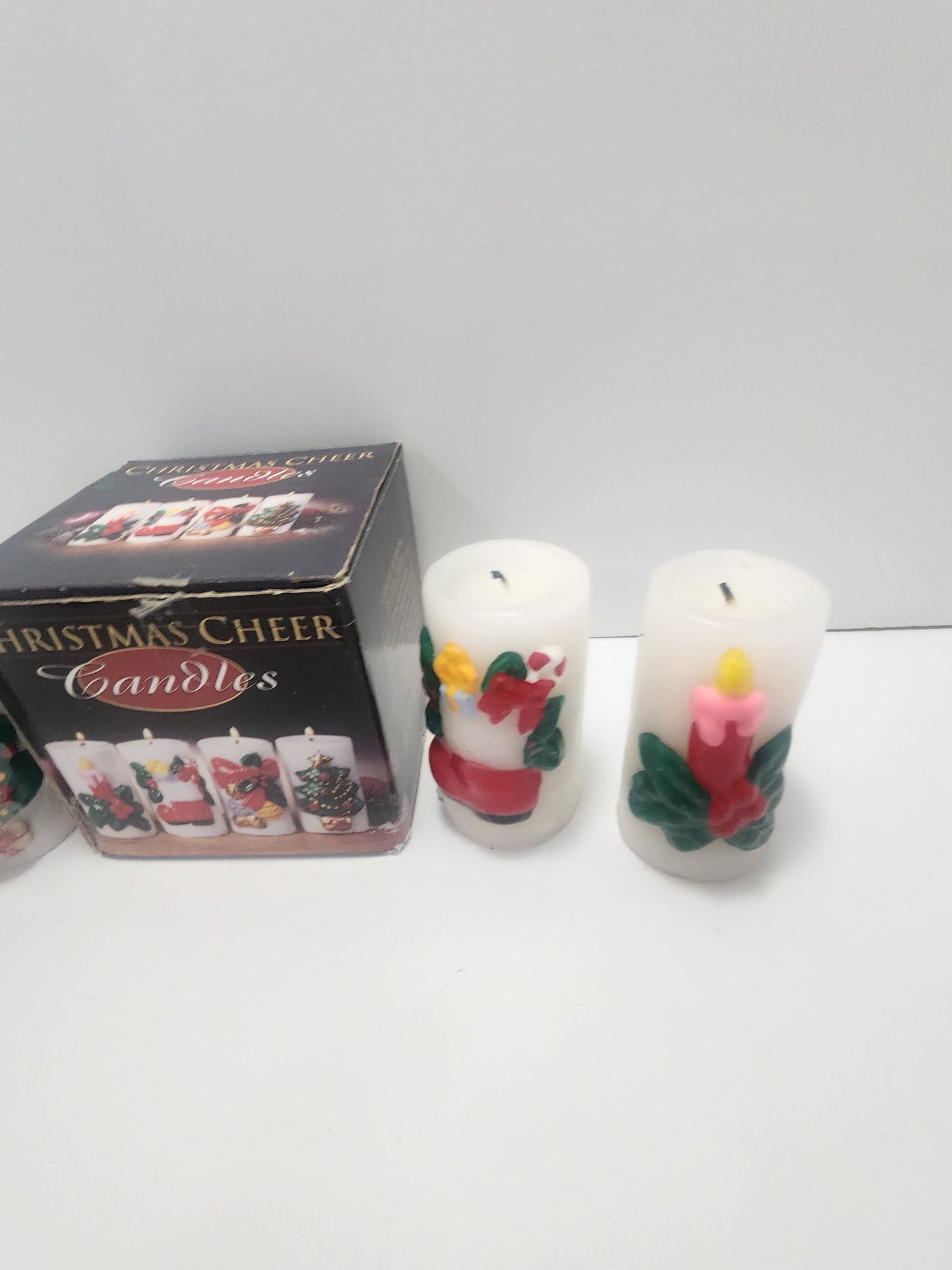 Christmas Vintage Cheer Candles Rare