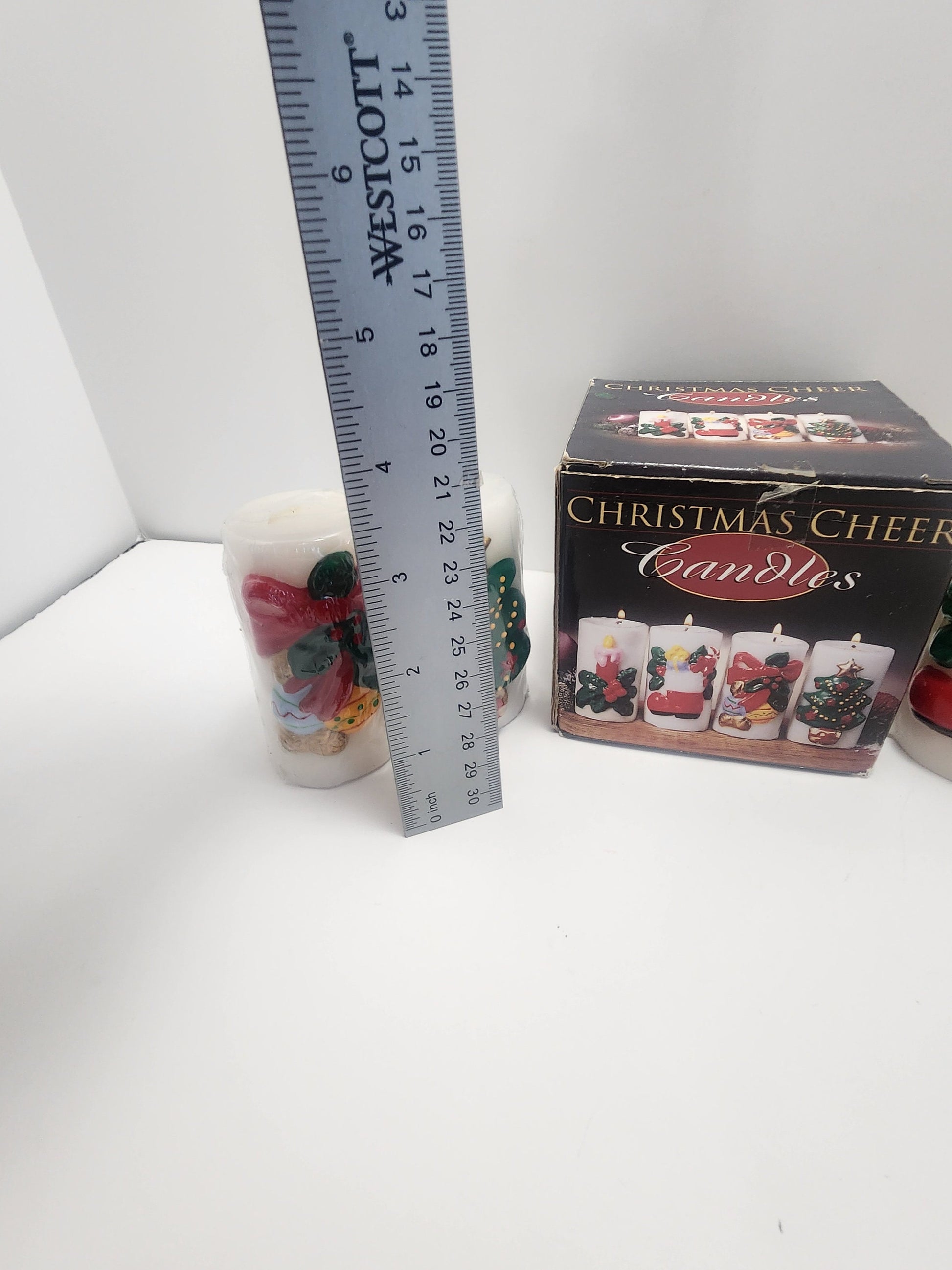 Christmas Vintage Cheer Candles Rare