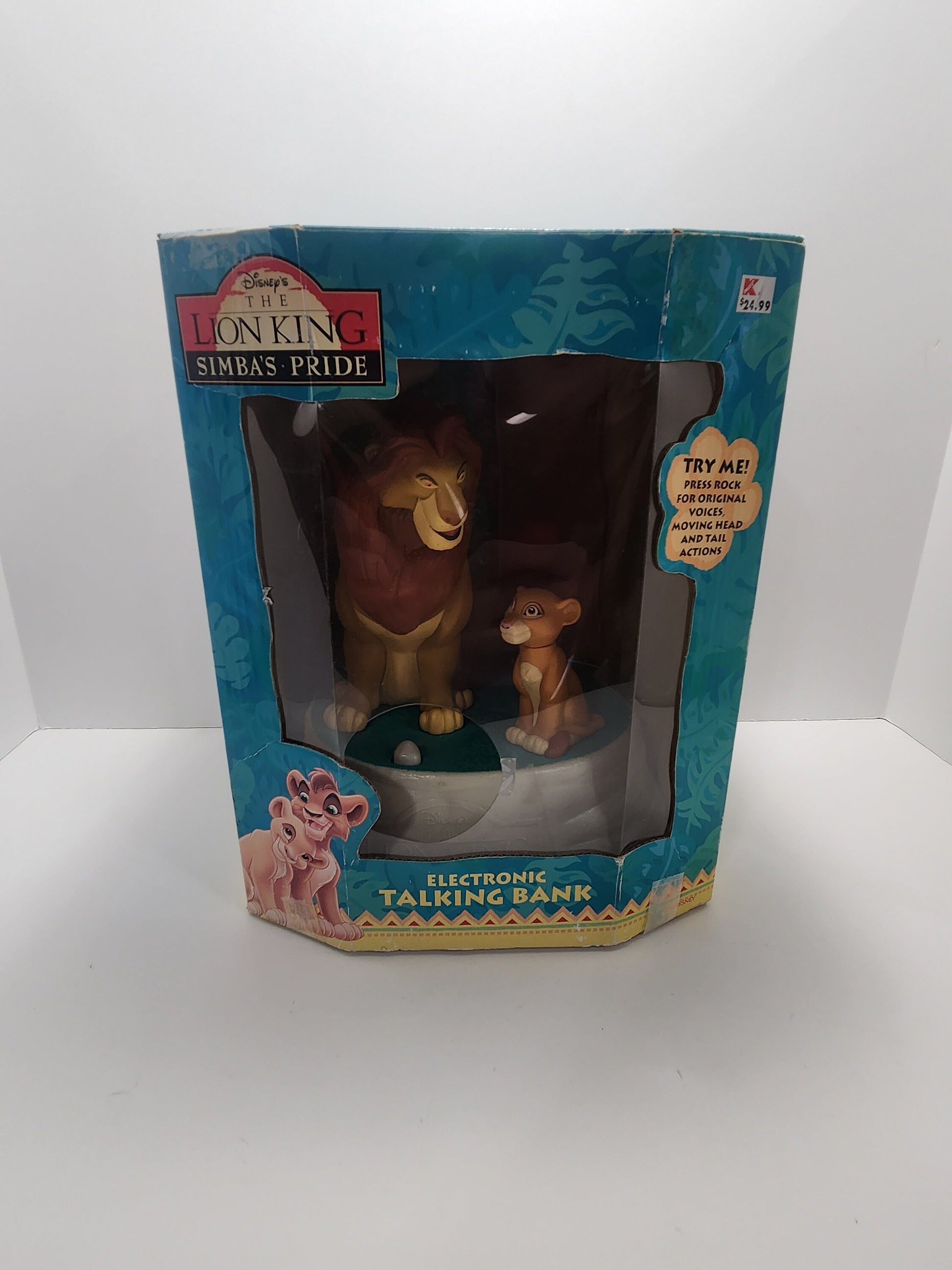 The Lion King Vintage 1990s Talking Coin Bank - Banks - Coin Bank - Disney - The Lion King - Vintage Lion King - Rare Disney