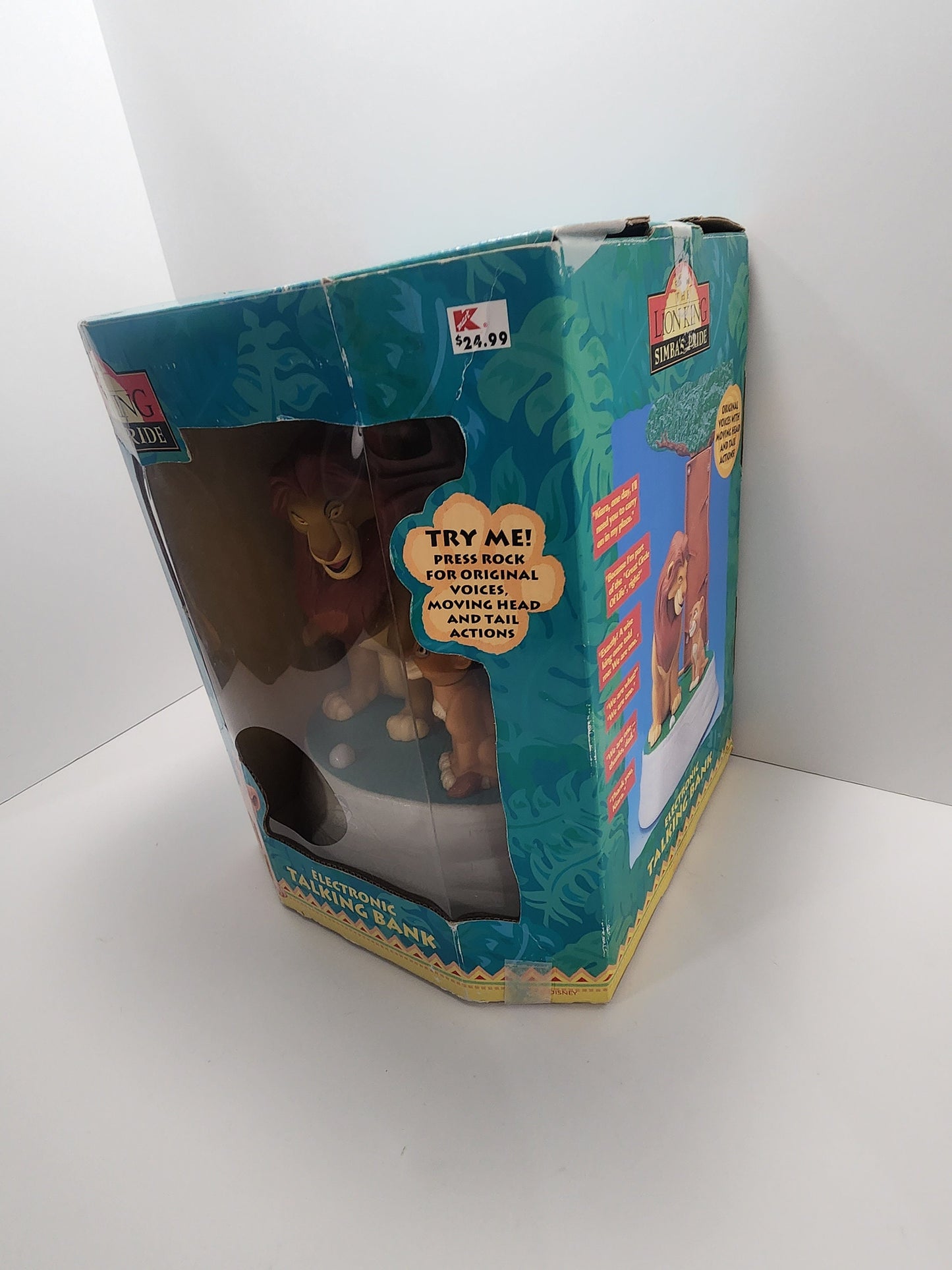 The Lion King Vintage 1990s Talking Coin Bank - Banks - Coin Bank - Disney - The Lion King - Vintage Lion King - Rare Disney