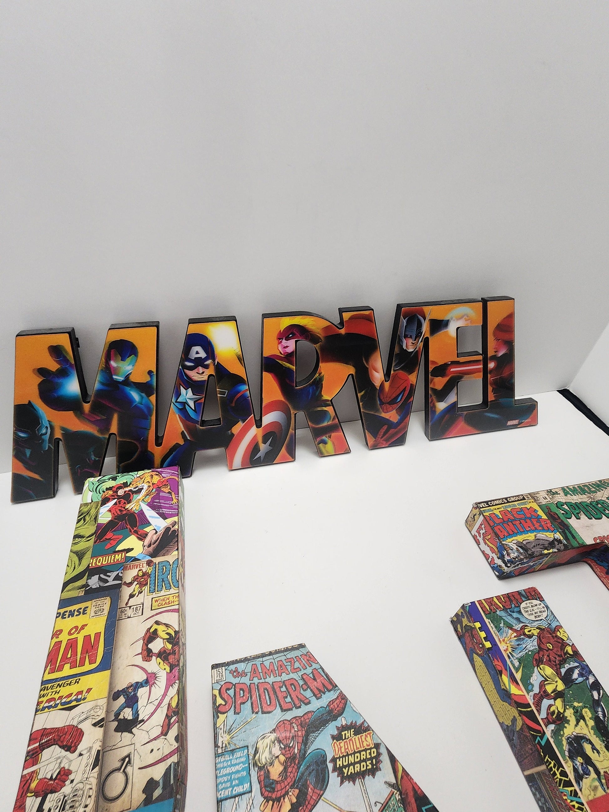 Marvel Wall Decor Signs LOT- Wall Hangings - Wall Decor - Comic Book Decor - Marvel - Marvel Signs