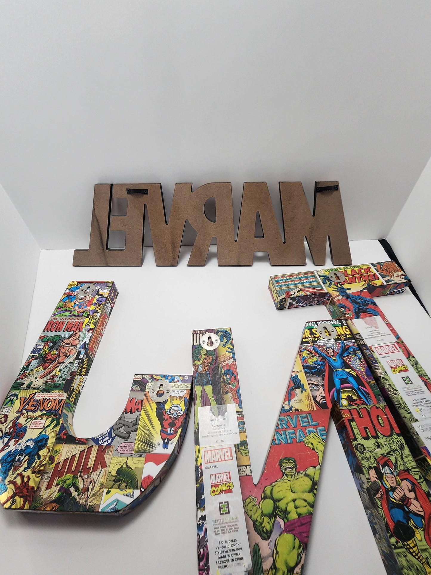 Marvel Wall Decor Signs LOT- Wall Hangings - Wall Decor - Comic Book Decor - Marvel - Marvel Signs