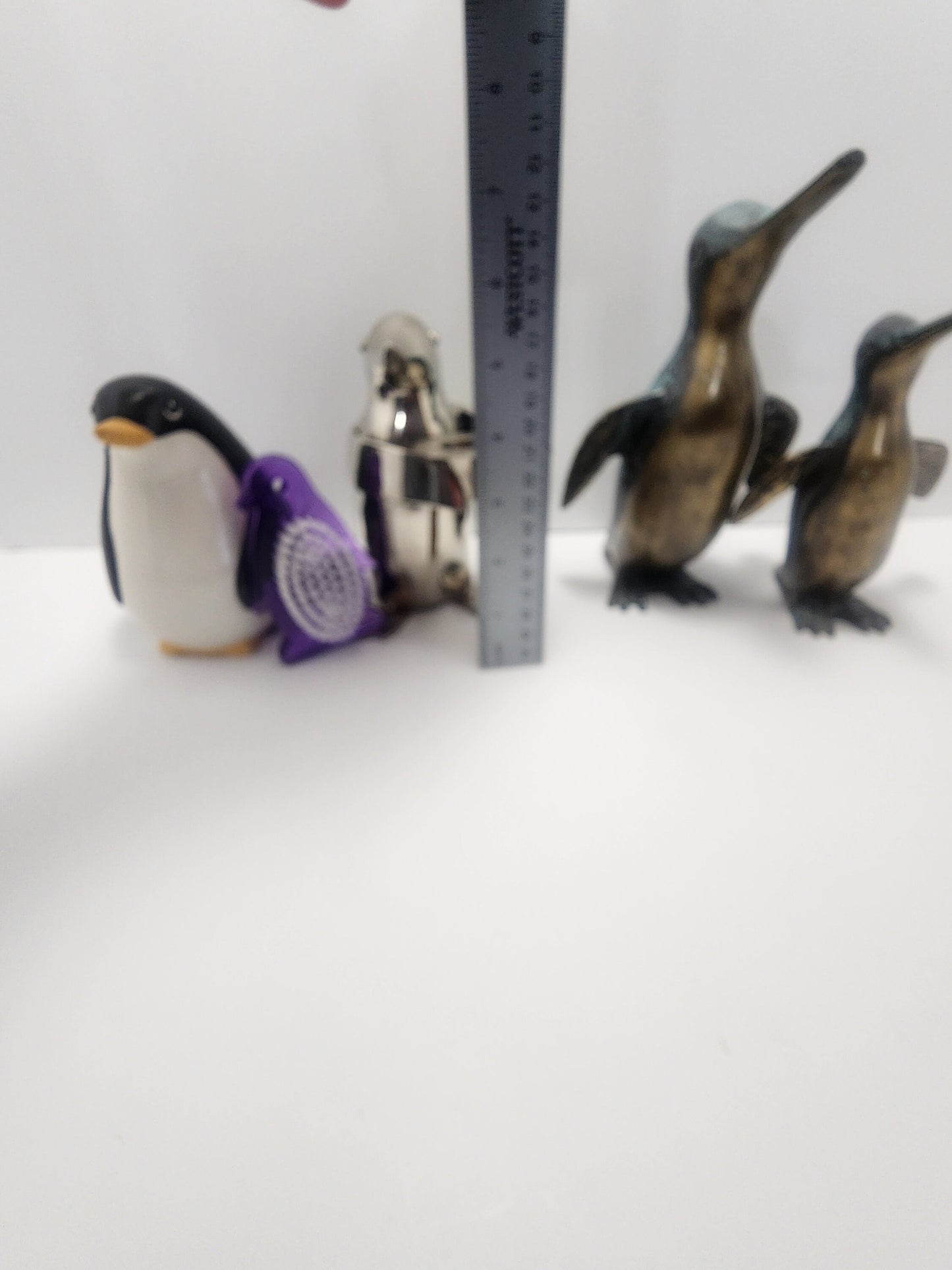 Vintage Penguin Figurines - Brass Figurines - Silver Plated Figurines - Animal Decor - Animals - Animal Sculptures - Penguins