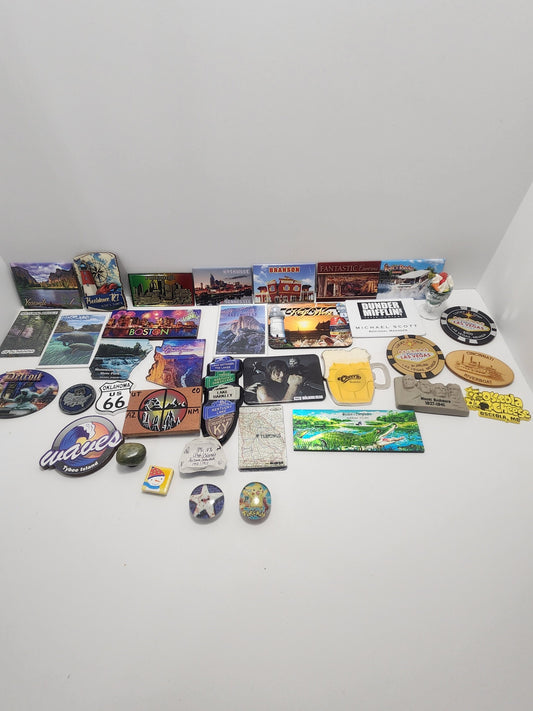 Refrigerator State Magnets Huge Lot of 30 Plus - State Magnetd - Refrigerator Magnets - Magnets - Collectablr Magnets - Traveling Decor