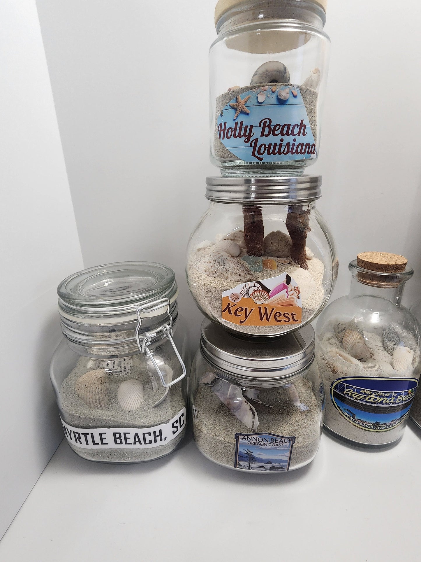 Beach Sand Jars From Around The United States - Traveling Gift - Travel Decor - Beach House - Jars - Sand - Beach Sand