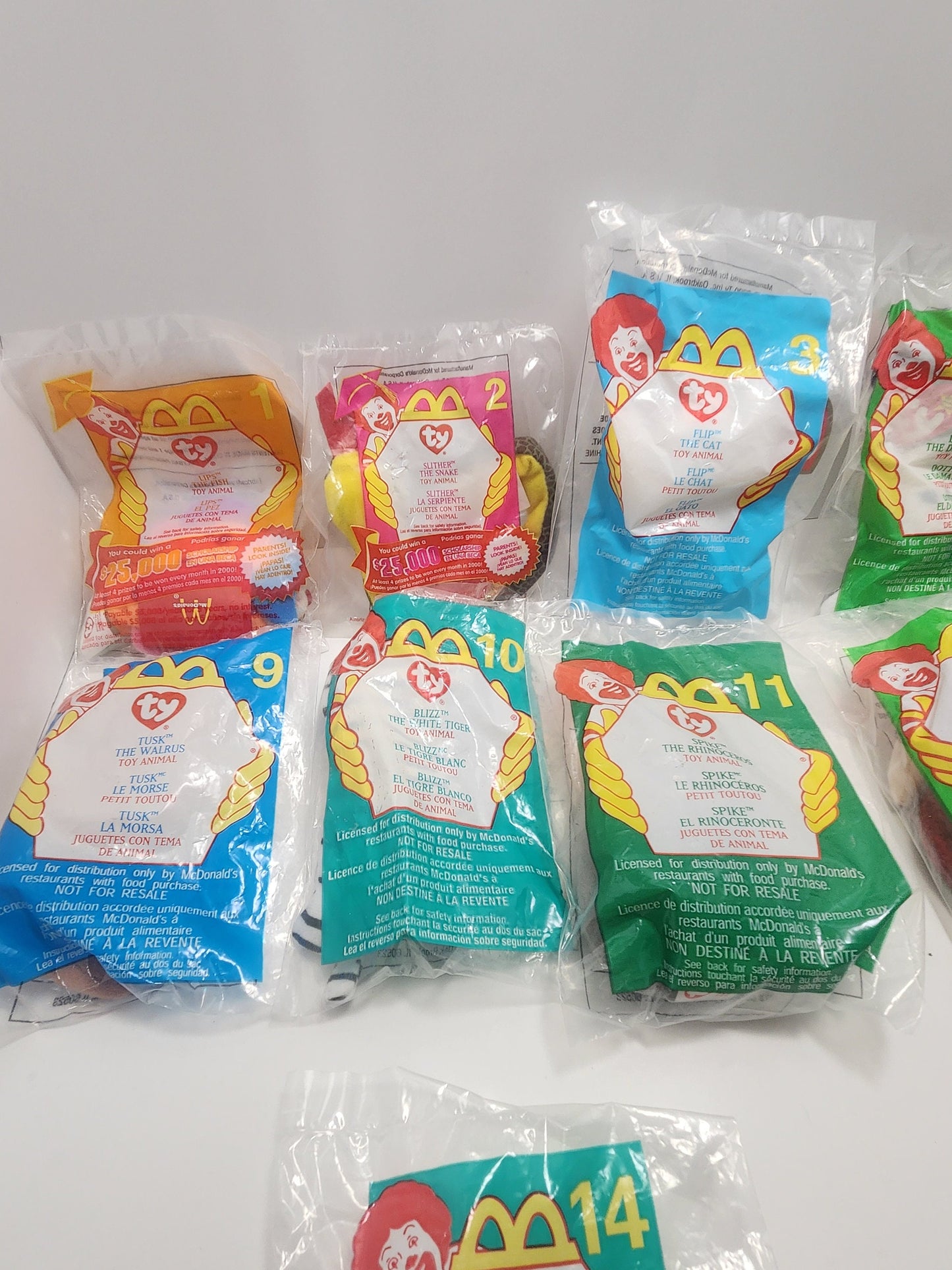 Ty Beanie Babies 2000 McDonald's Happy Meal Lot - Happy Meal Toys - Beanie Babies - McDonald's Toys - Plush - McDonald's Plush