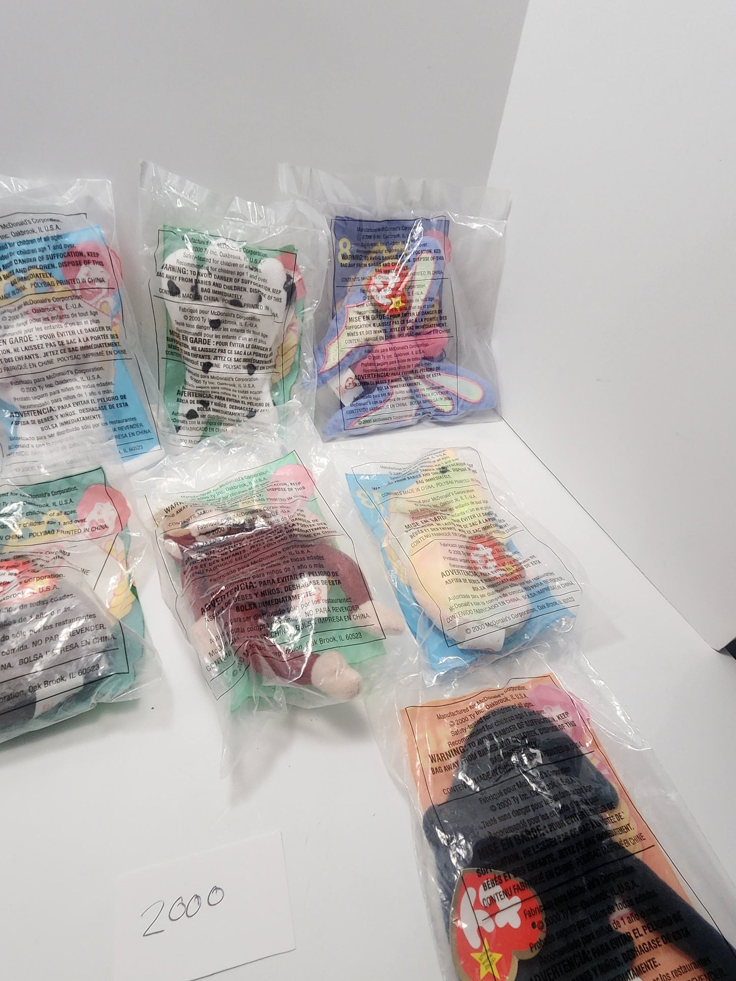 Ty Beanie Babies 2000 McDonald's Happy Meal Lot - Happy Meal Toys - Beanie Babies - McDonald's Toys - Plush - McDonald's Plush