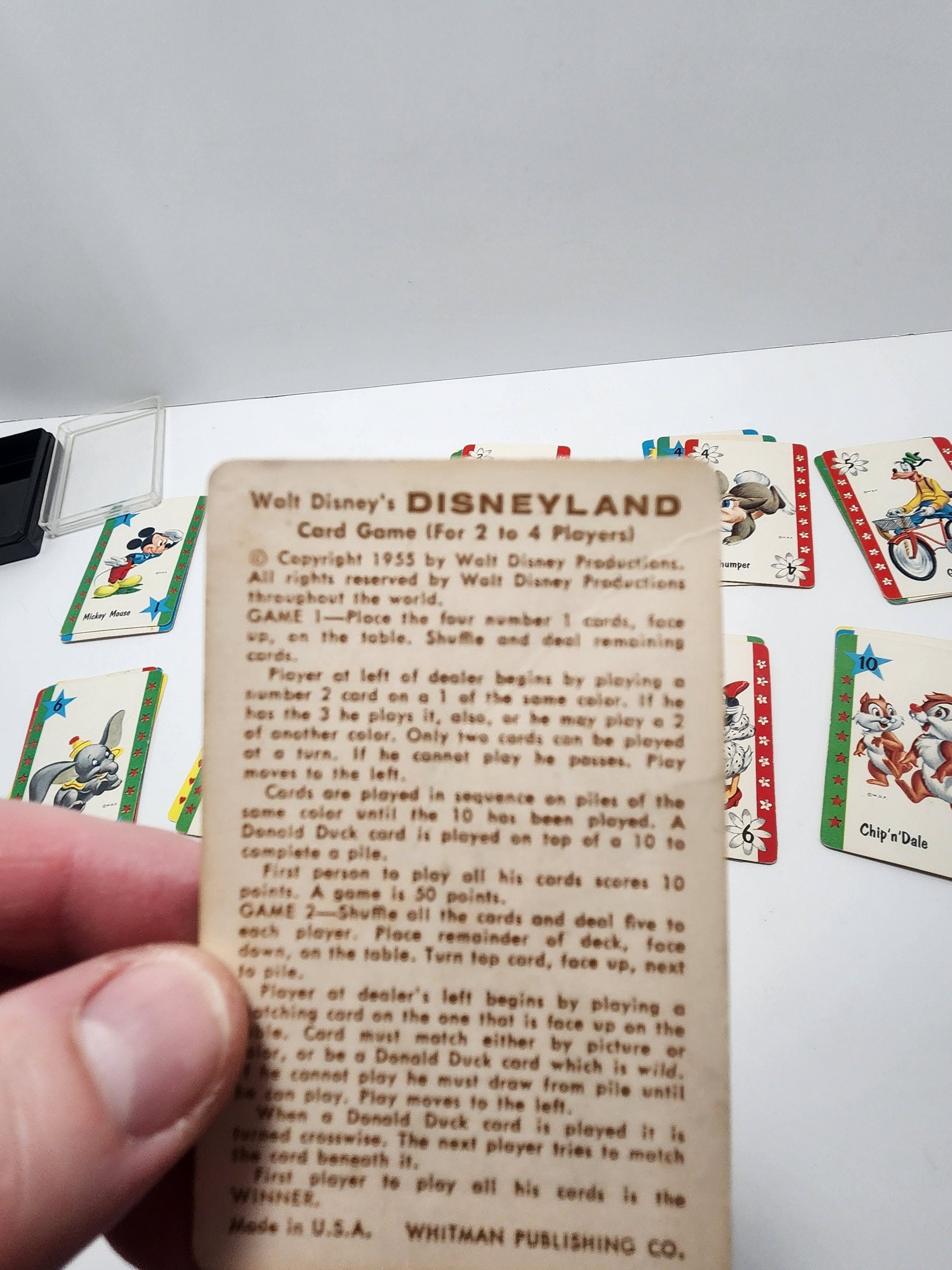 1964 Walt Disney Disneyland Vintage Card Game - Card Games - Games - Family Games - Disneyland - Vintage Disney