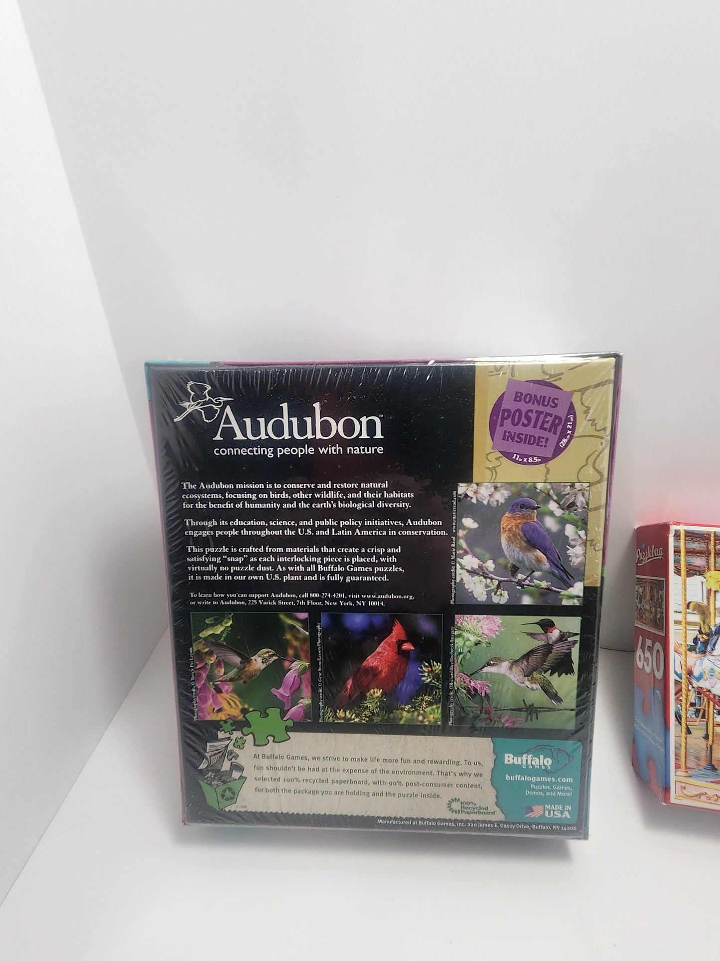 Puzzles 500 Pieces - Audubon Hummingbird Puzzle - Puzzling Carousel Puzzle - Carousels - Birds - Hummingbird