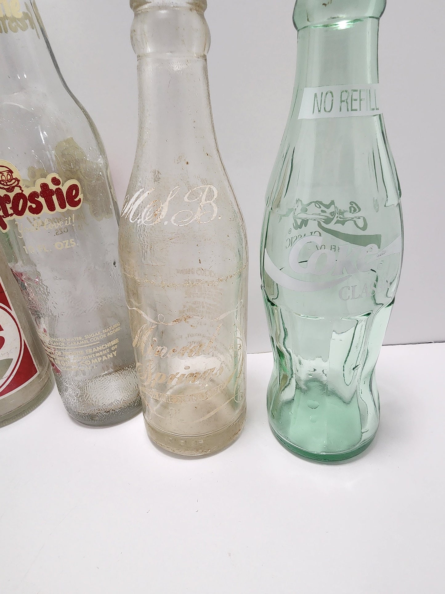 Glass Bottles Vintage 1950s to 1980s - Pepsi Cola - Cola Glasses - Vintage Glass - Longneck Bottles - Glass Bottles - Beer Bottles