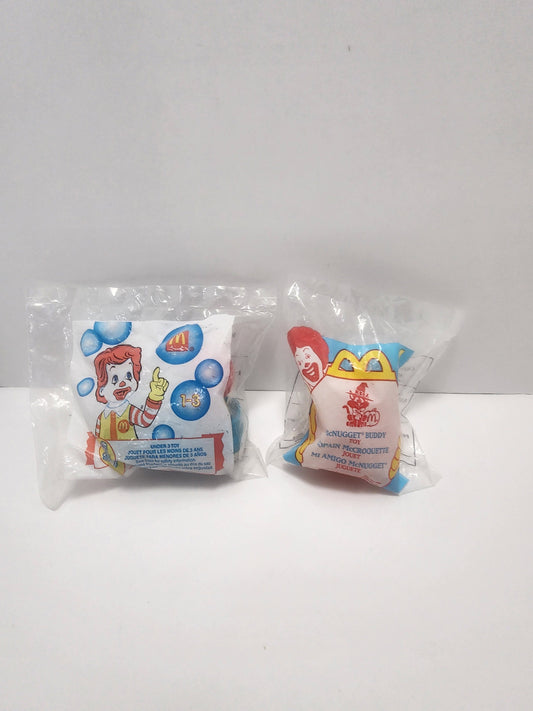 Mcdonalds 1990s Happy Meal Toys - Ronald Mcdonald Toys - Mcnugget Buddies