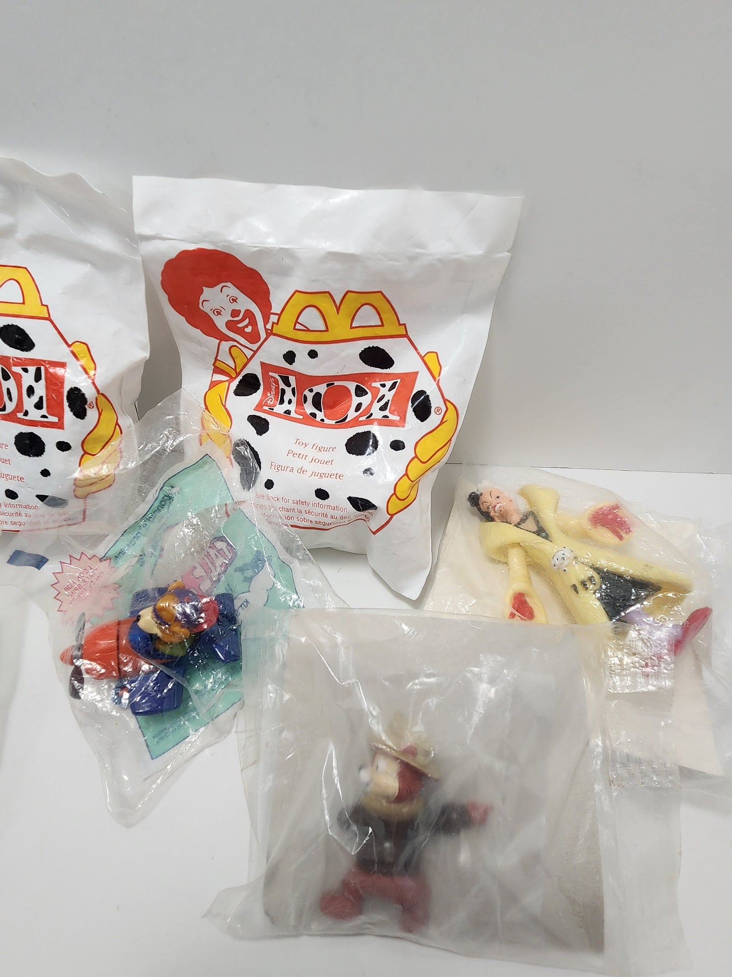 Mcdonalds Happy Meal Toys From Disney - 101 Dalmatians - Cruella - Tailspin - Chip and Dale - Rescue Rangers - Happy Meal Toys