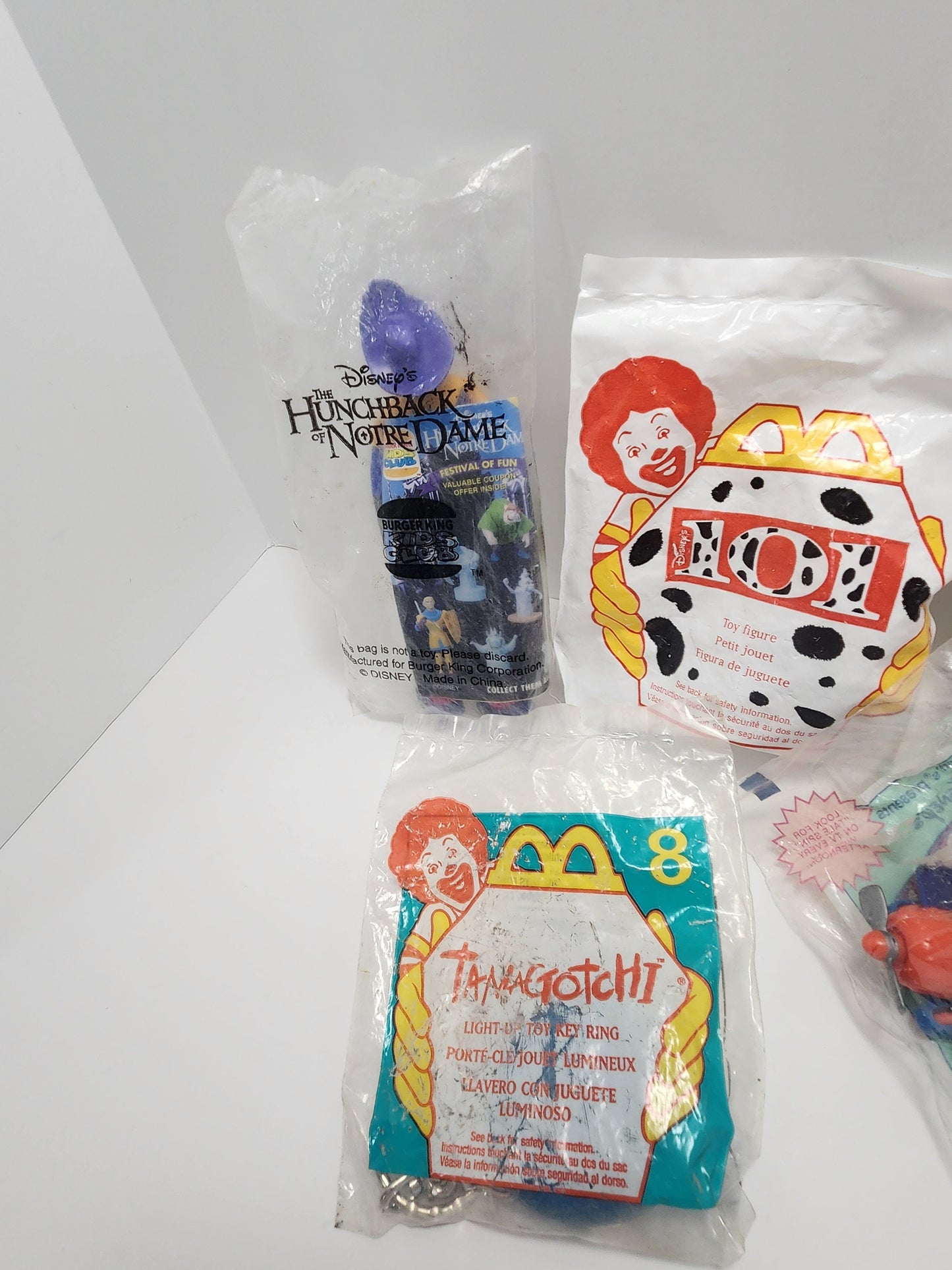 Mcdonalds Happy Meal Toys From Disney - 101 Dalmatians - Cruella - Tailspin - Chip and Dale - Rescue Rangers - Happy Meal Toys